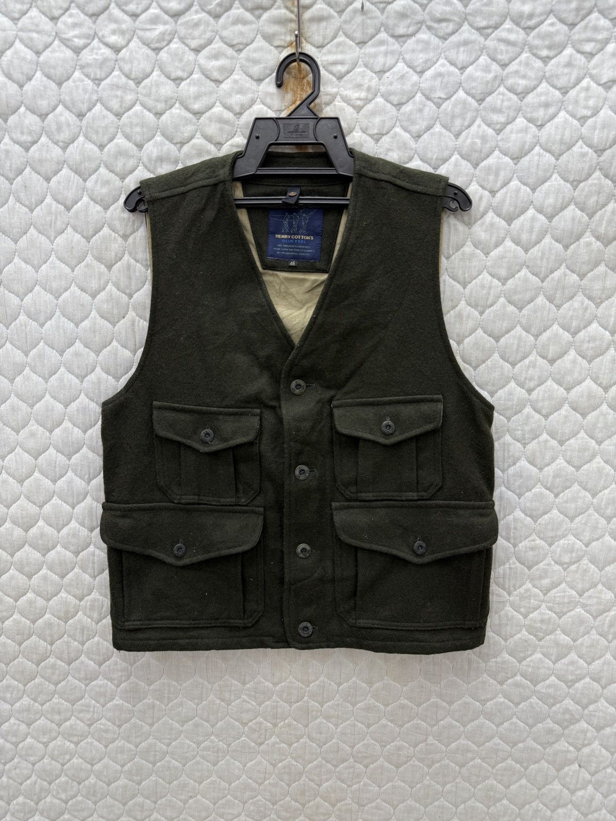 Henry Cotton's × Vintage 🔥🔥🔥STEALS HENRY COTTONS BLUE FEEL VEST Size US S / EU 44-46 / 1 - 1 Thumbnail