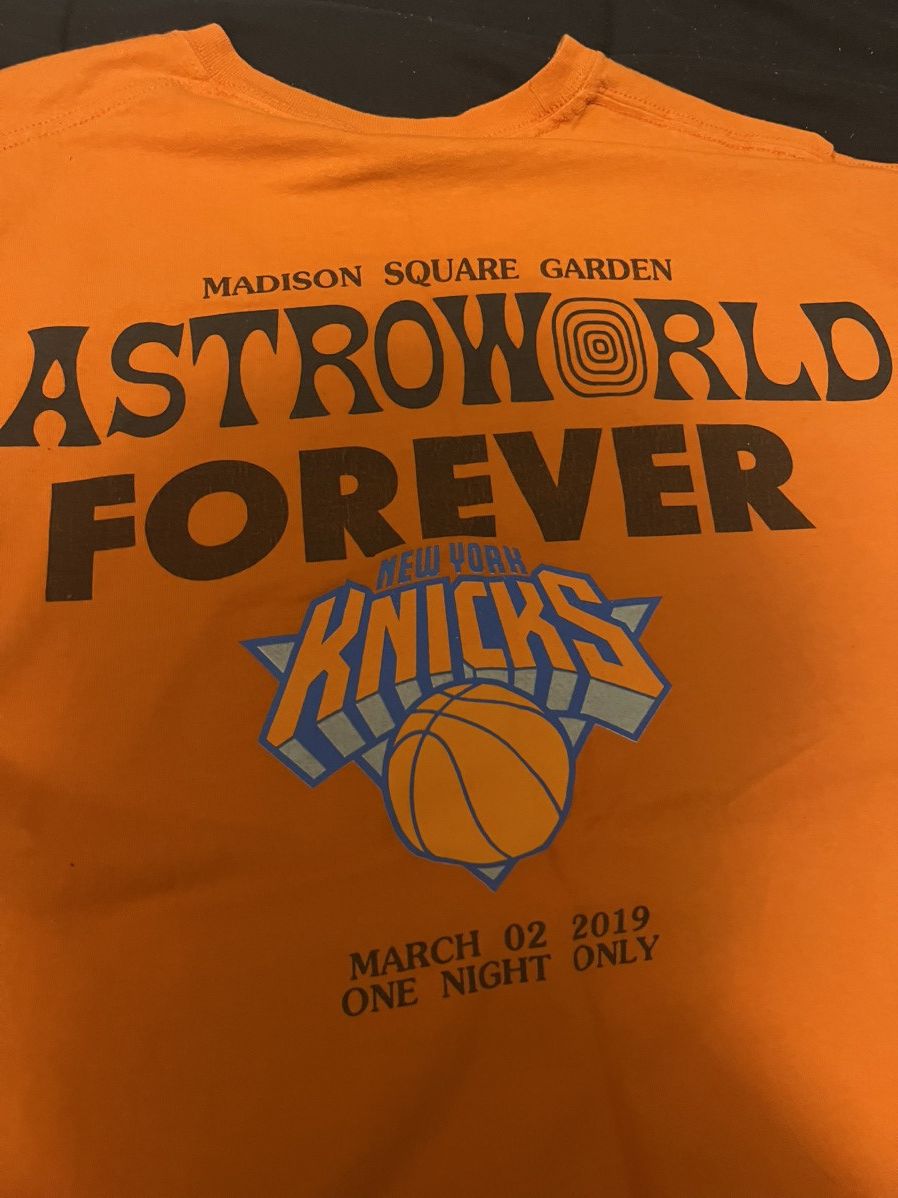 Travis Scott NY Knicks Astroworld tour tee Size US XL / EU 56 / 4 - 2 Thumbnail