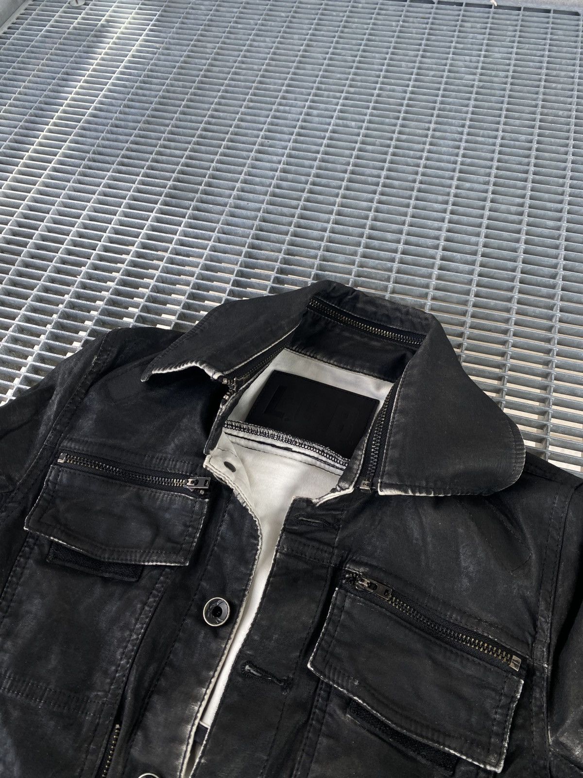 Le Grande Bleu (L.G.B.) Le Grande Bleu LGB Multizip Raw Wax Big Back Zip Jacket Size US S / EU 44-46 / 1 - 14 Thumbnail