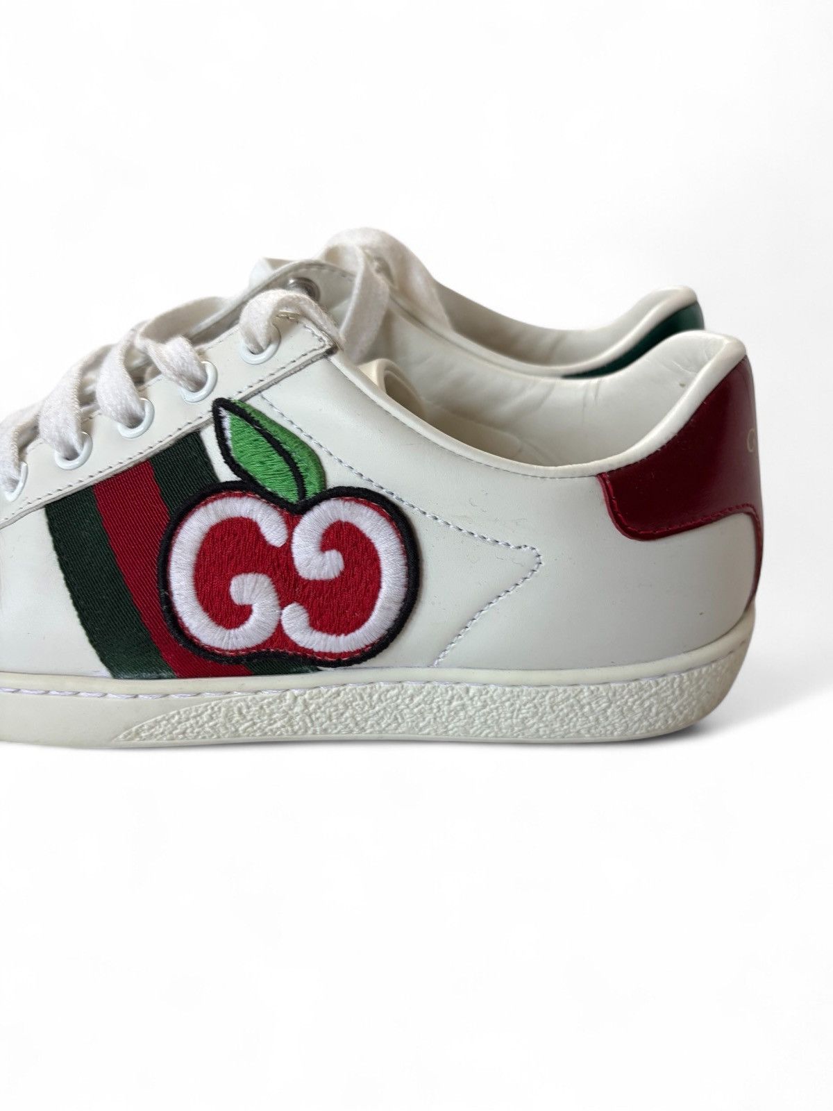 Gucci Gucci Ace GG Apple leather sneakers Size US 7 / IT 37 - 4 Thumbnail