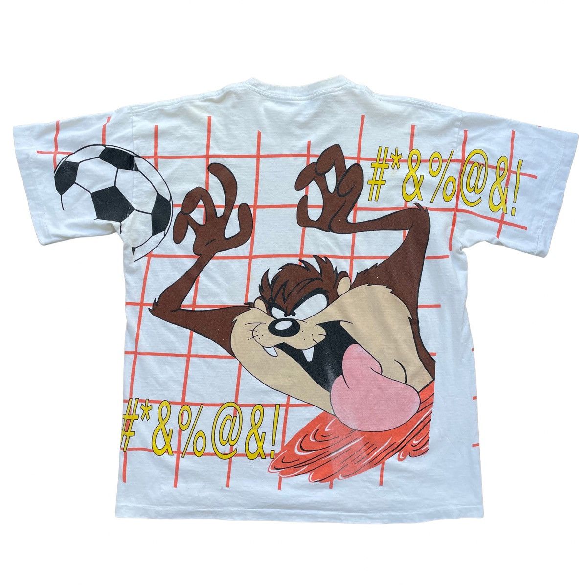 Cartoon Network Vintage 90s Looney Tunes Taz Soccer AOP Shirt Size XL Size US XL / EU 56 / 4 - 6 Thumbnail