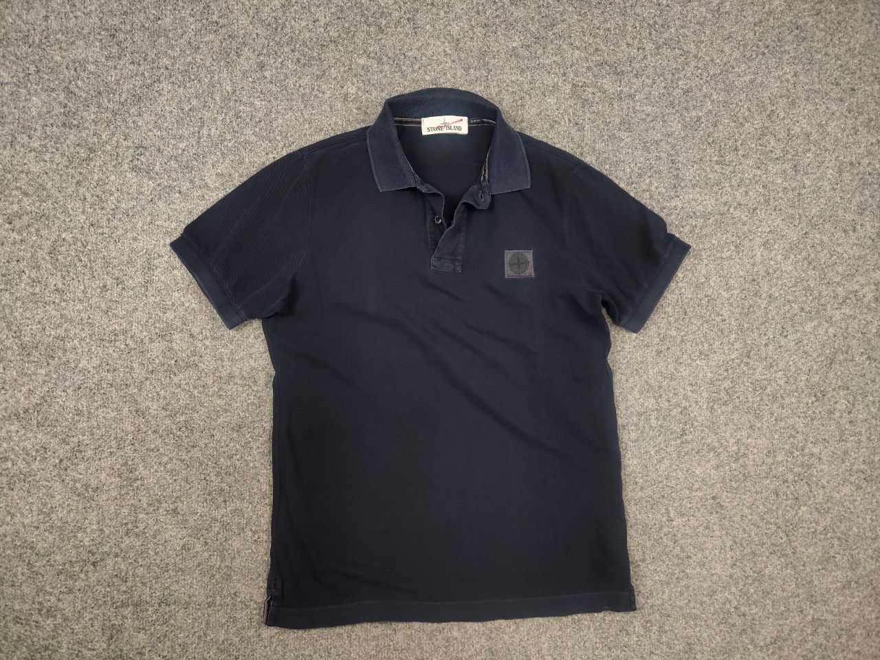 Vintage Stone Island patch program polo t shirt Navy Pigment Dyed Size US S / EU 44-46 / 1 - 3 Thumbnail