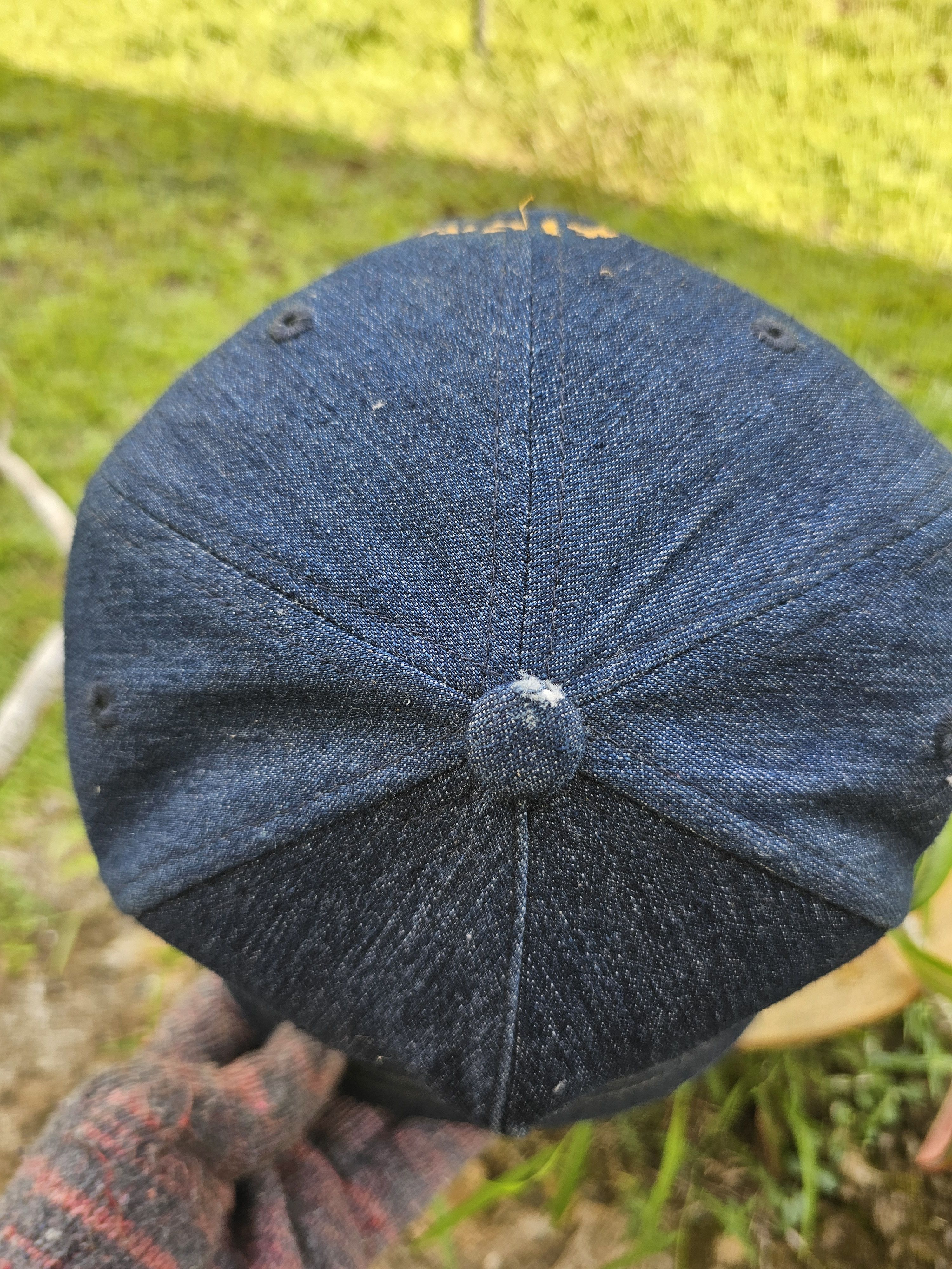 Japanese Brand Takigrew Denim A Frame Cap Size ONE SIZE - 2 Thumbnail