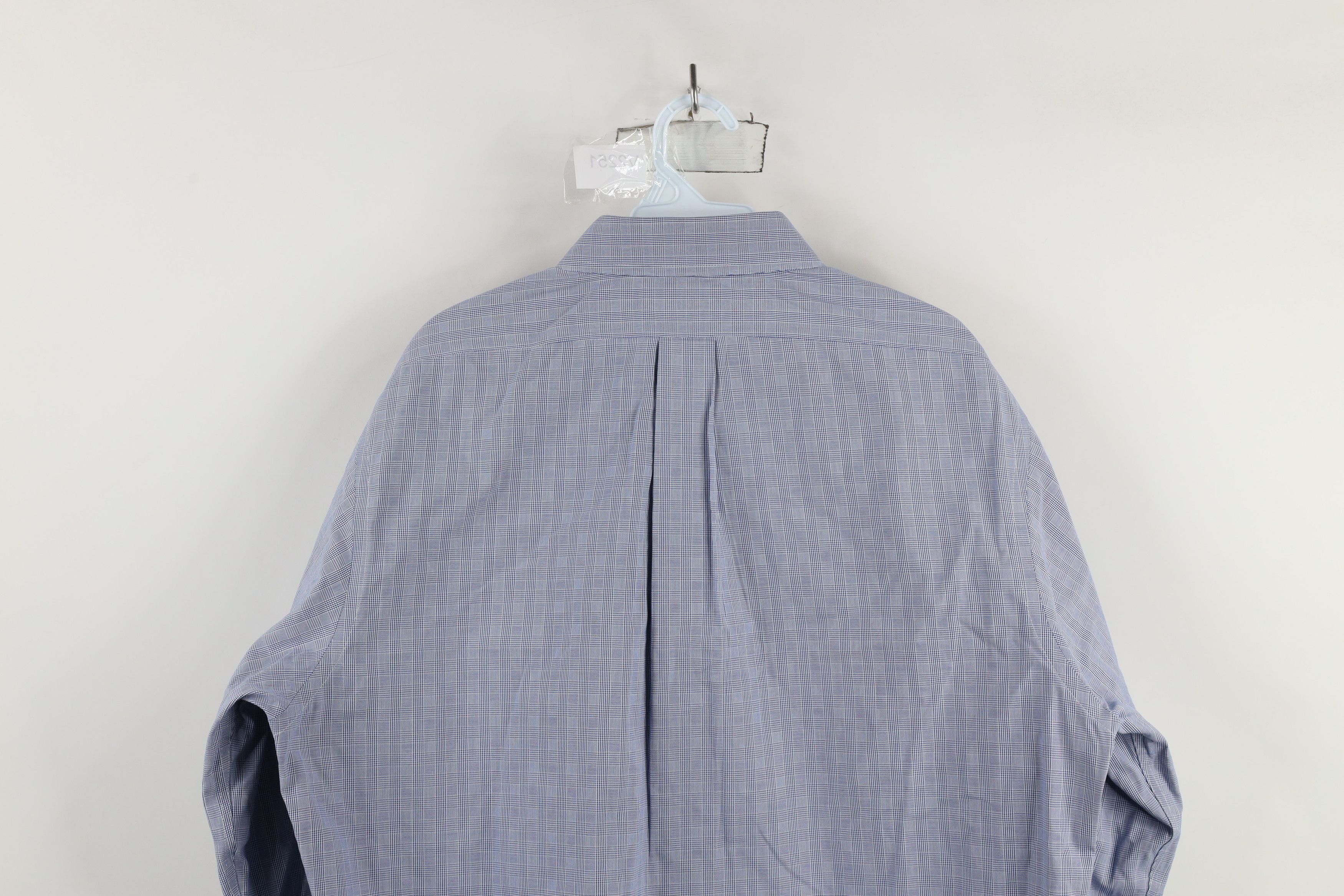 Brooks Brothers × Vintage Vintage 90s Brooks Brothers Non Iron Button Shirt Blue Plaid Size US M / EU 48-50 / 2 - 10 Thumbnail