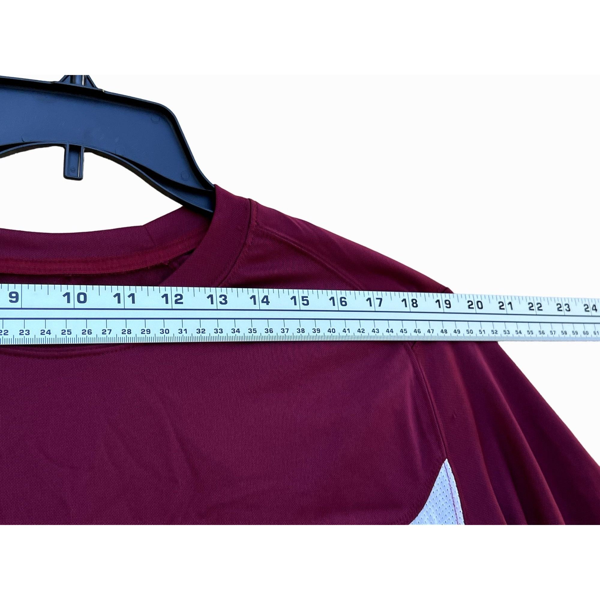 Nike Nike - Men's Dri-Fit Long Sleeve T-Shirt - Burgundy - Extra Size US XL / EU 56 / 4 - 3 Thumbnail