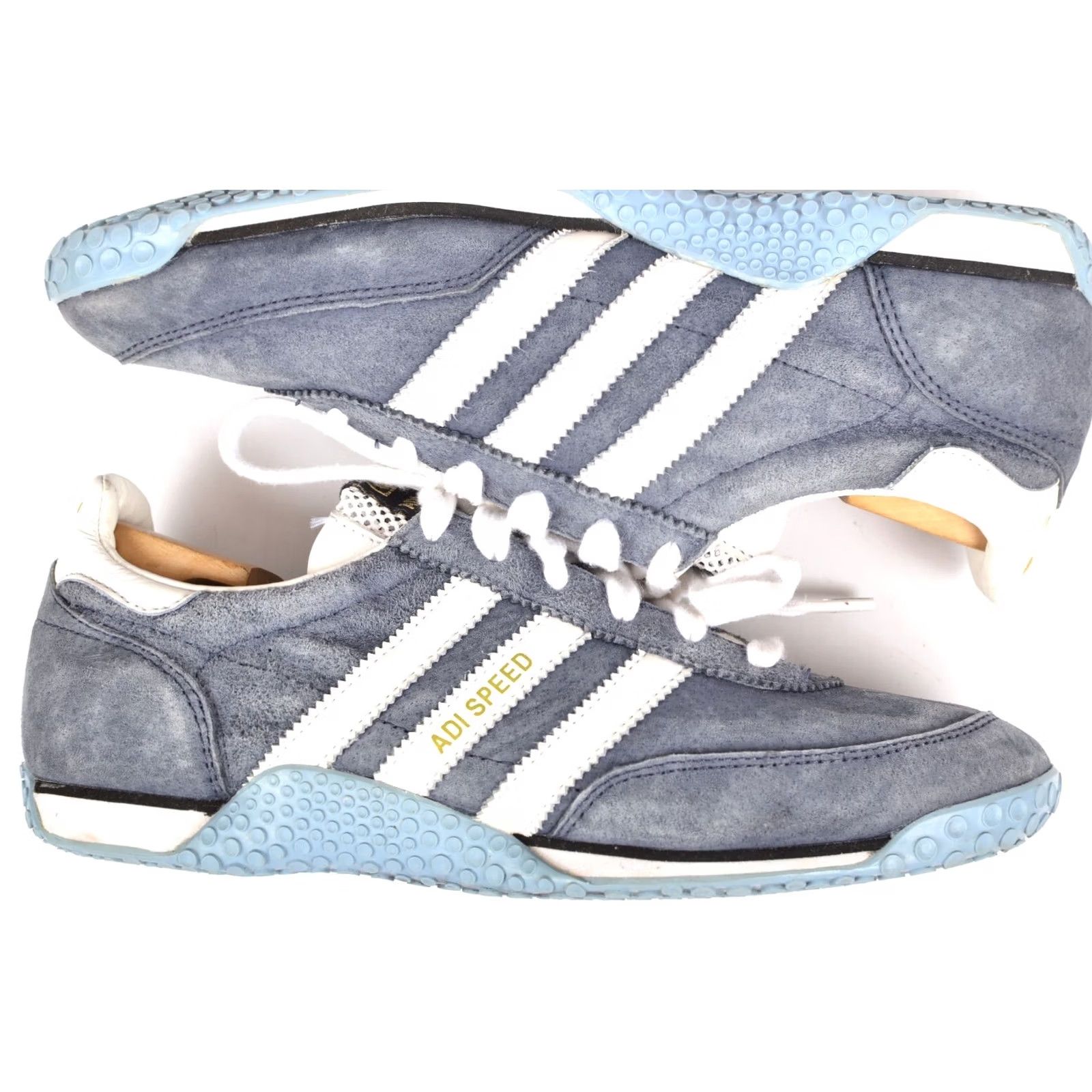 Adidas VINTAGE Adidas Adi Speed Sneakers Trainers 2005 Leather US 7 Womens Blue 116975 Size US 7 / IT 37 - 6 Thumbnail