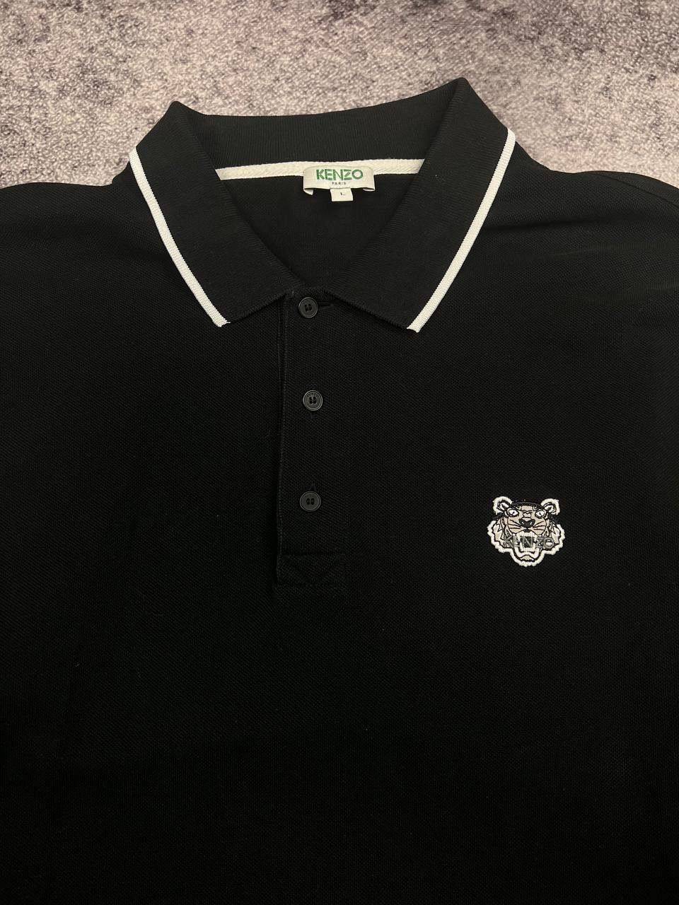 Kenzo Kenzo Paris Long Sleeve Polo T-Shirt Tiger Logo Tee Size US L / EU 52-54 / 3 - 4 Thumbnail