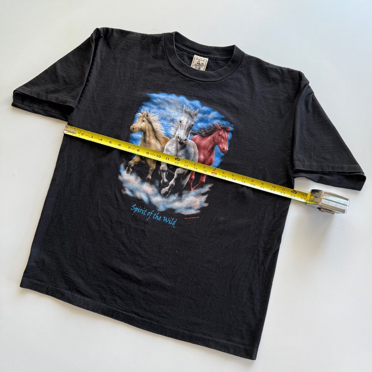 Vintage 2000 Vintage Y2K Spirit Of The Wild Horses Stallions Tee Size US XL / EU 56 / 4 - 10 Thumbnail