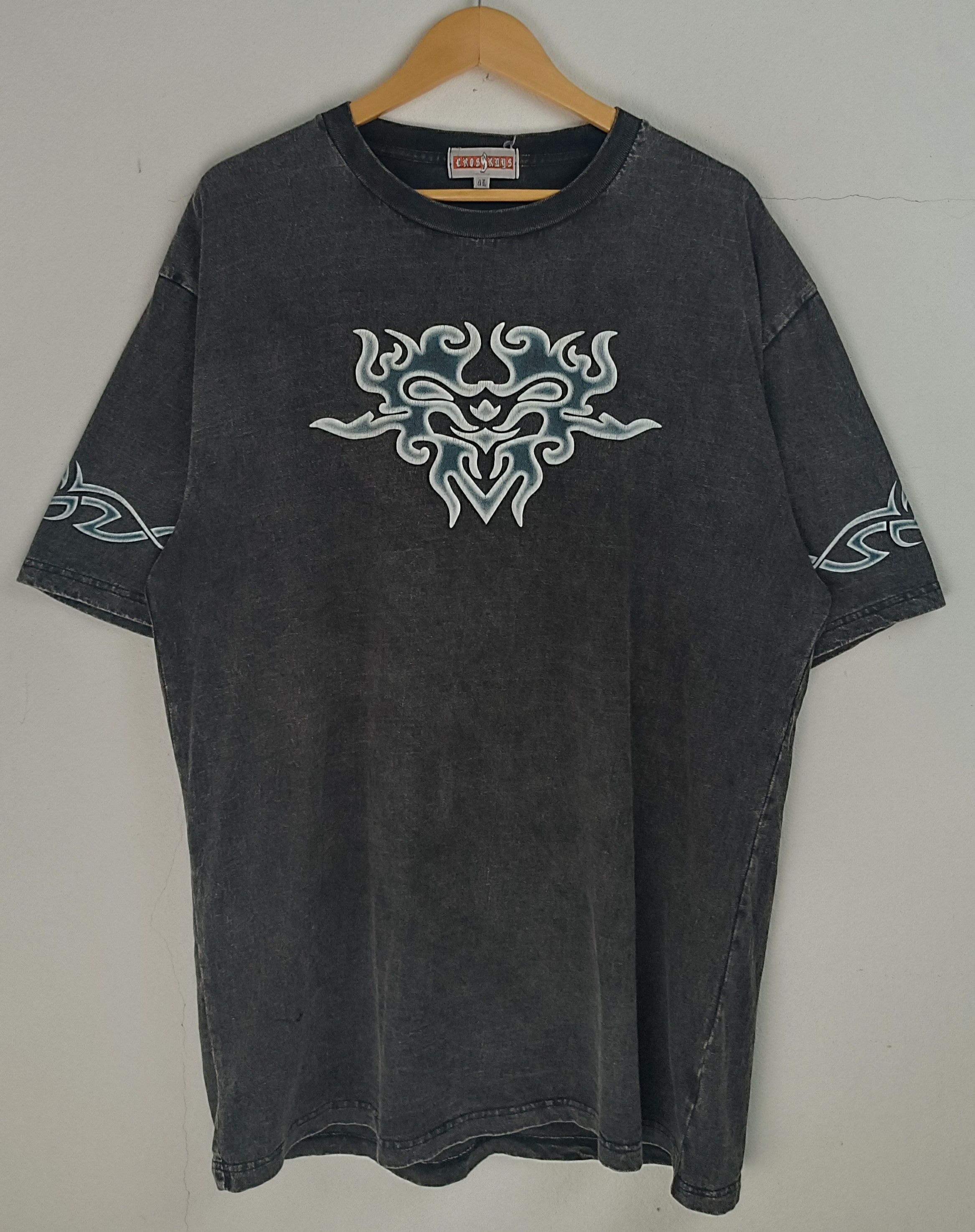 Tribal Streetwear VINTAGE Y2K TRIBAL ACID STYLE LGB SKULL TRIBE IFSIXWASNINE Size US XL / EU 56 / 4 - 3 Thumbnail