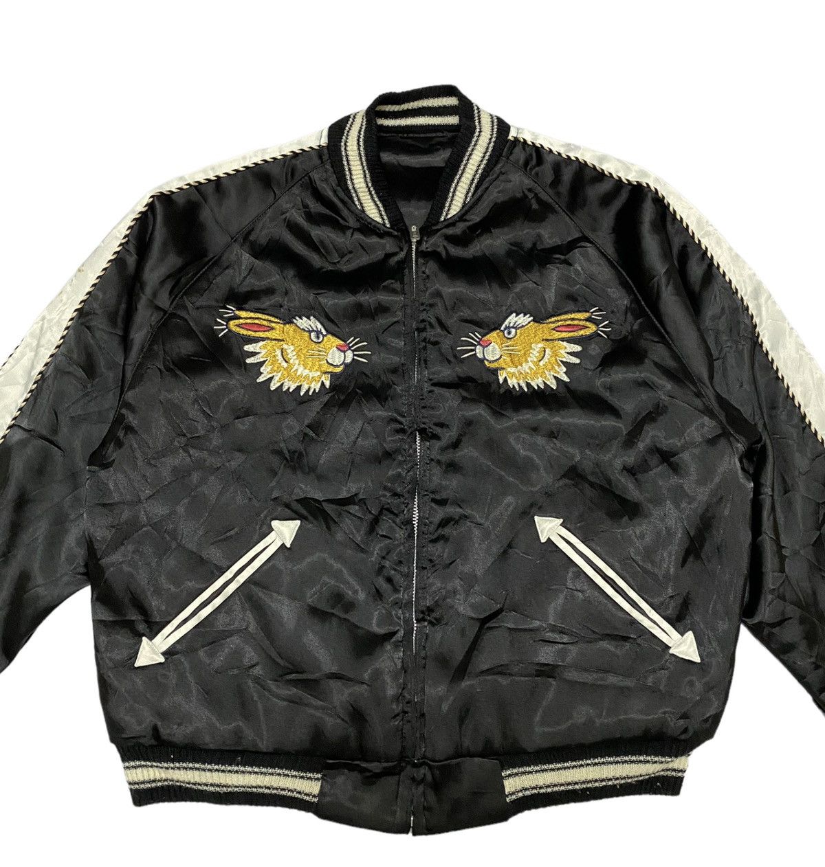 Japanese Brand X-girl Reversible Sukajan Jacket (C2) Size US S / EU 44-46 / 1 - 3 Thumbnail