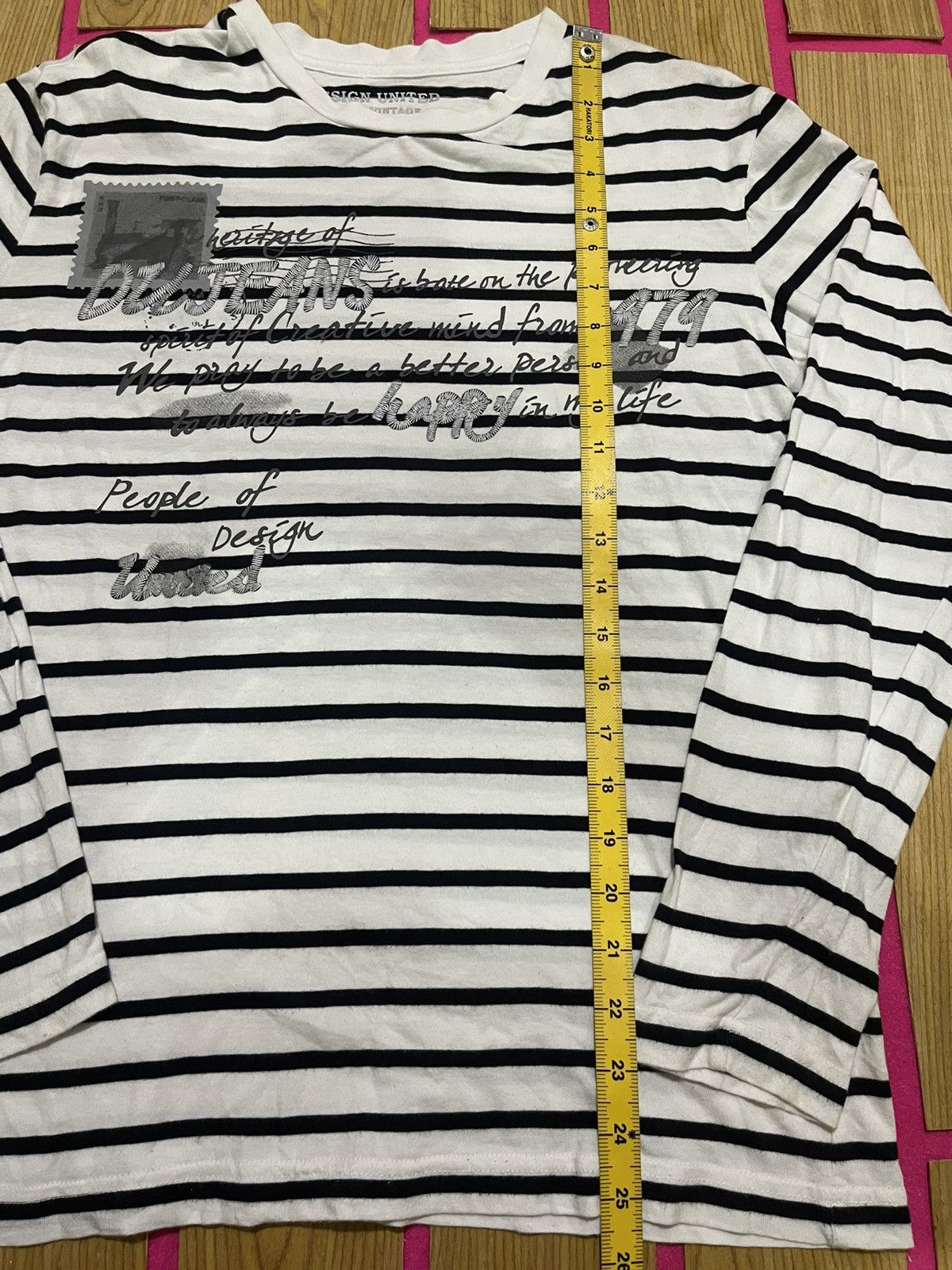 If Six Was Nine UNITED Y2K DESIGN long shirt with striped motif Size US M / EU 48-50 / 2 - 7 Thumbnail