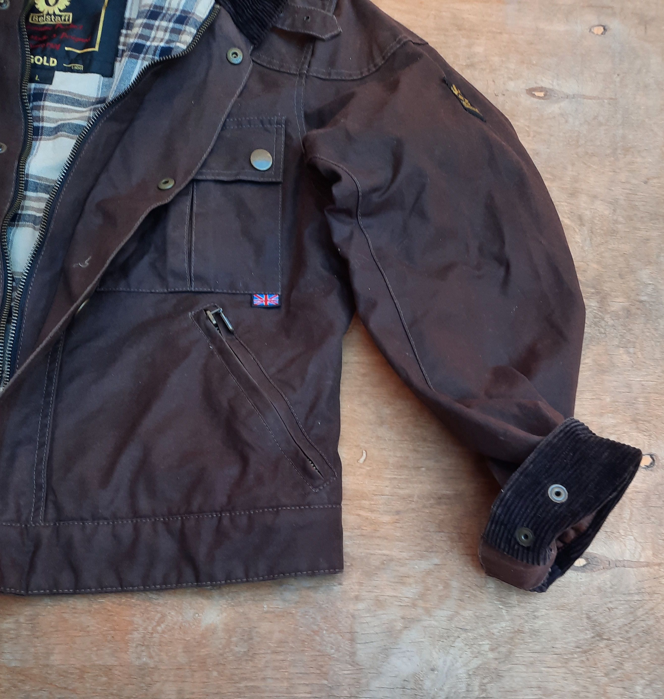 Belstaff Belstaff Waxed Cotton Jacket – Brown Motorcycle Biker Style Size US L / EU 52-54 / 3 - 13 Thumbnail