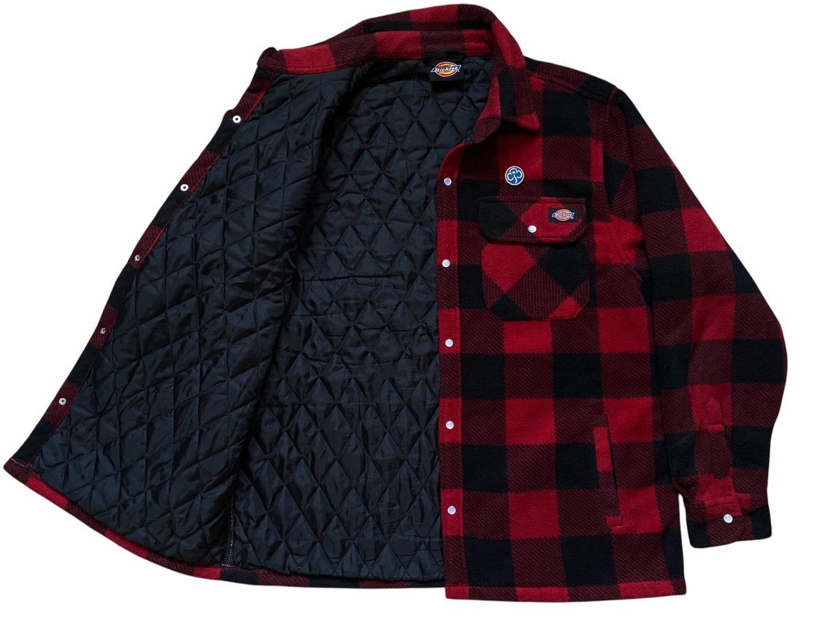 Dickies Insulated Plaid Checkered Fleece Overshirt Jacket Streetwear Size US L / EU 52-54 / 3 - 2 Thumbnail