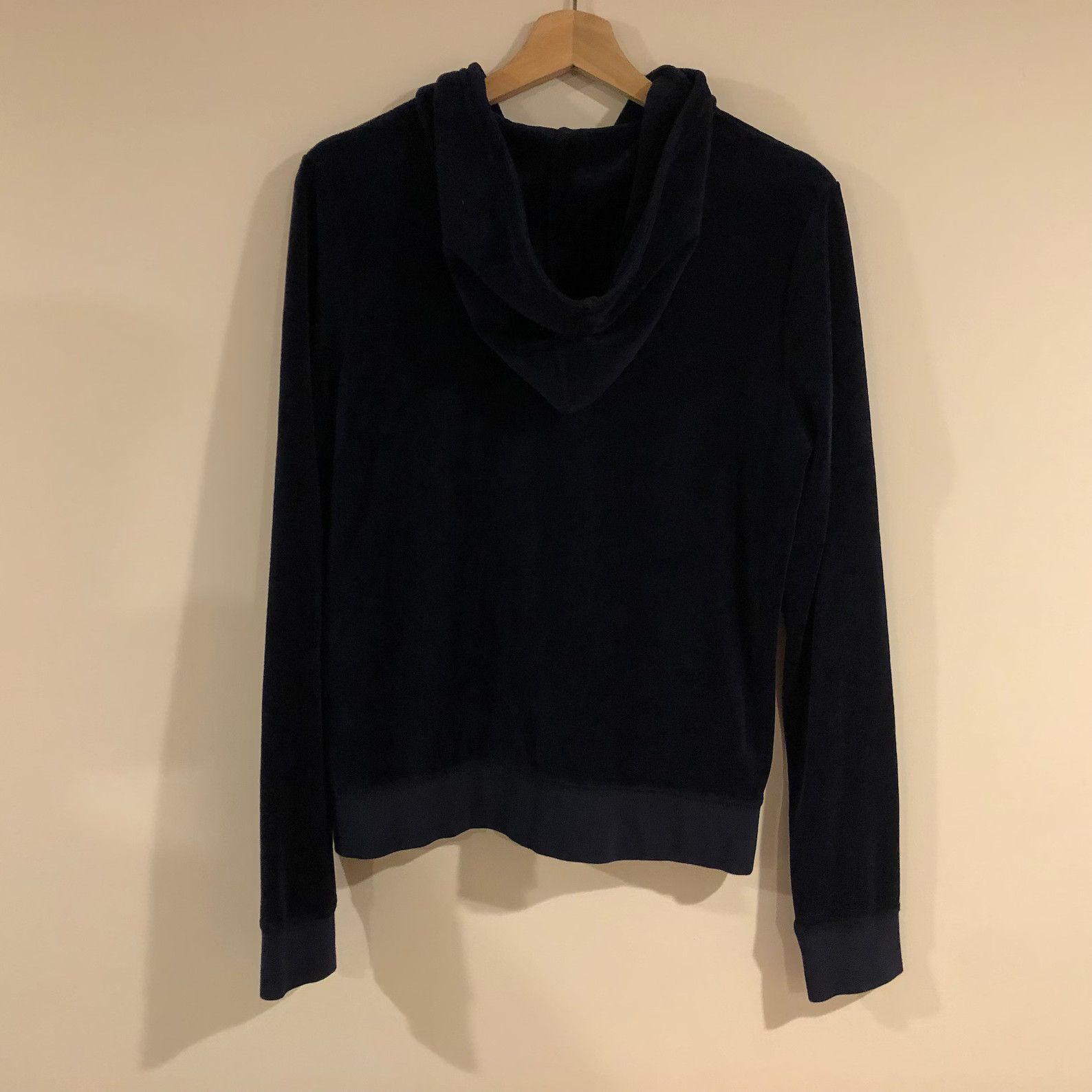 Juicy Couture Jeans Vintage Velvet Velour Hoodie Women's Y2K Retro Size XL / US 12-14 / IT 48-50 - 5 Thumbnail