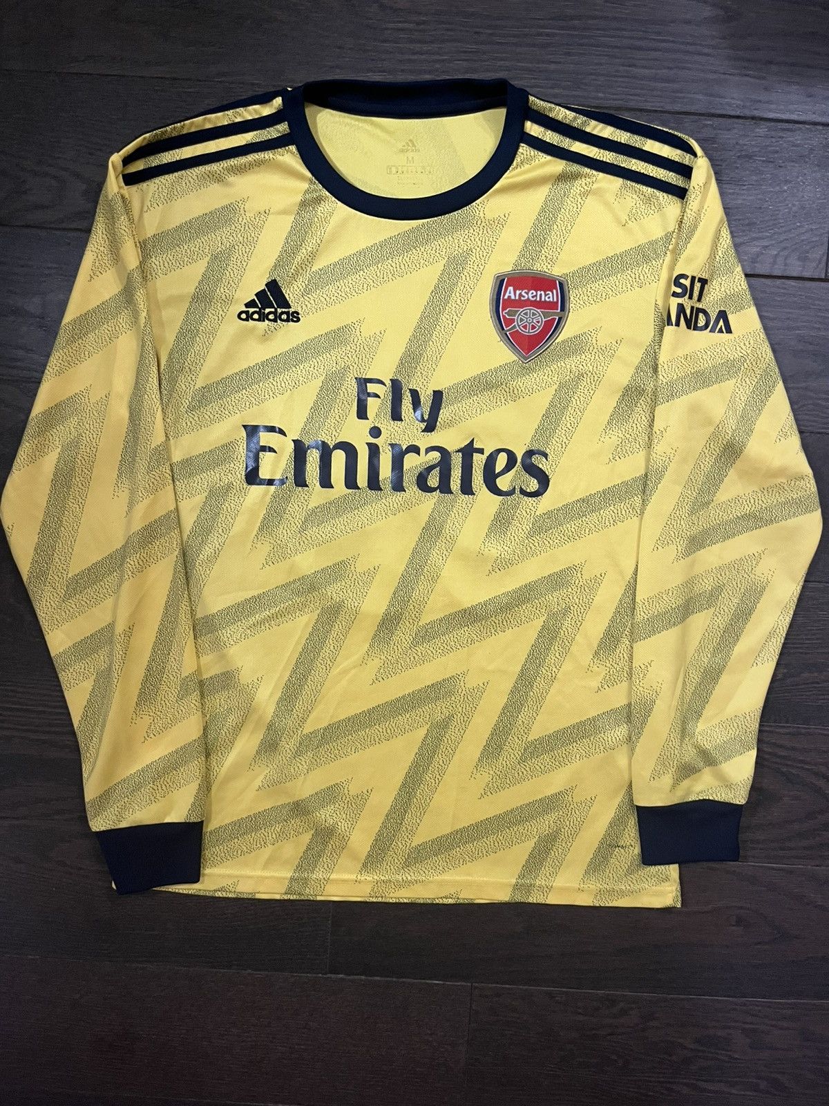 Adidas Long Sleeve Adidas Nicolas Pépé ARSENAL 19/20 Away Kit Size US M / EU 48-50 / 2 - 1 Thumbnail
