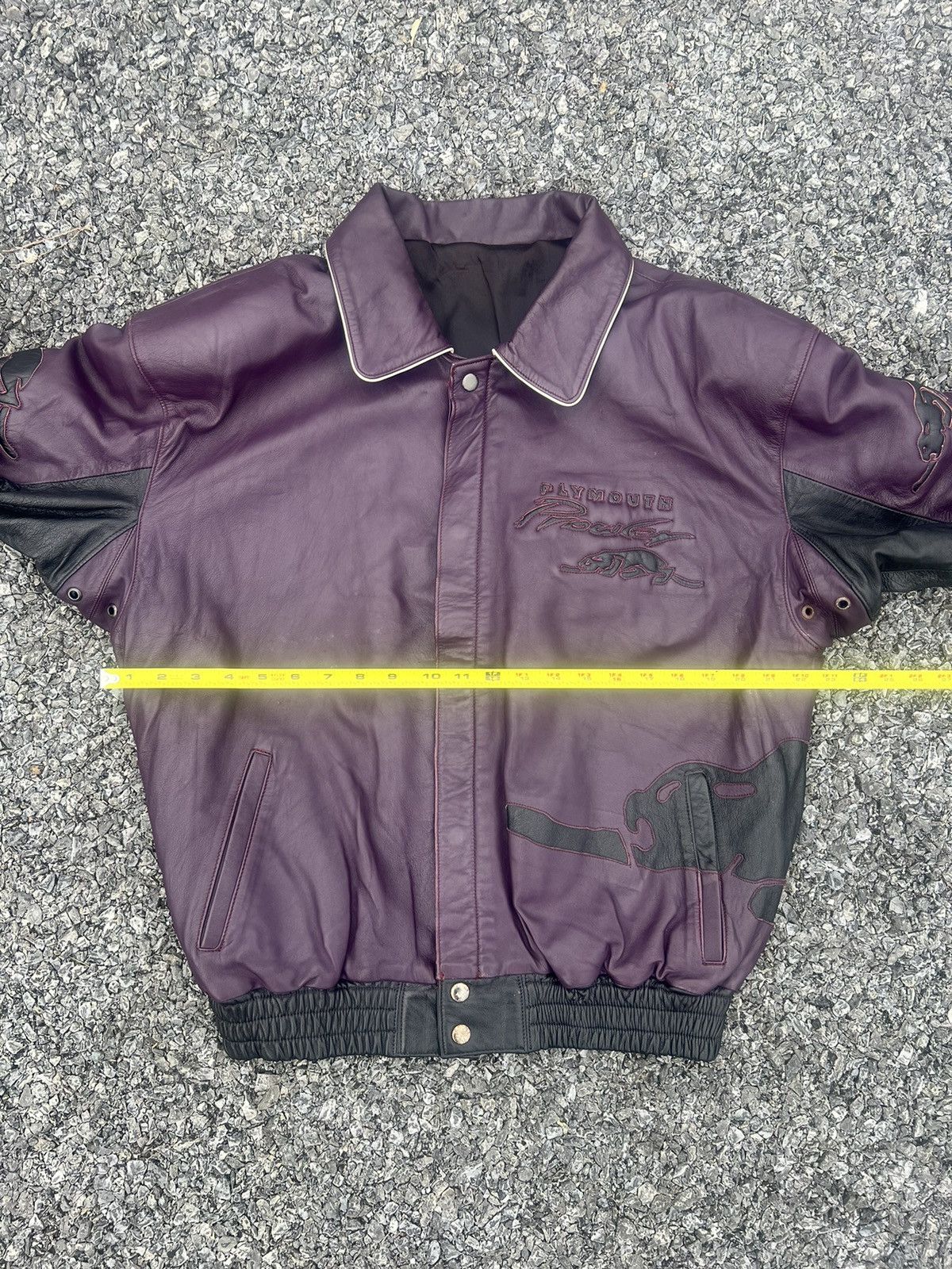 Designer × Vintage Vintage Plymouth Prowler Lamb Leather All Embroidered Jacket Size US M / EU 48-50 / 2 - 9 Thumbnail