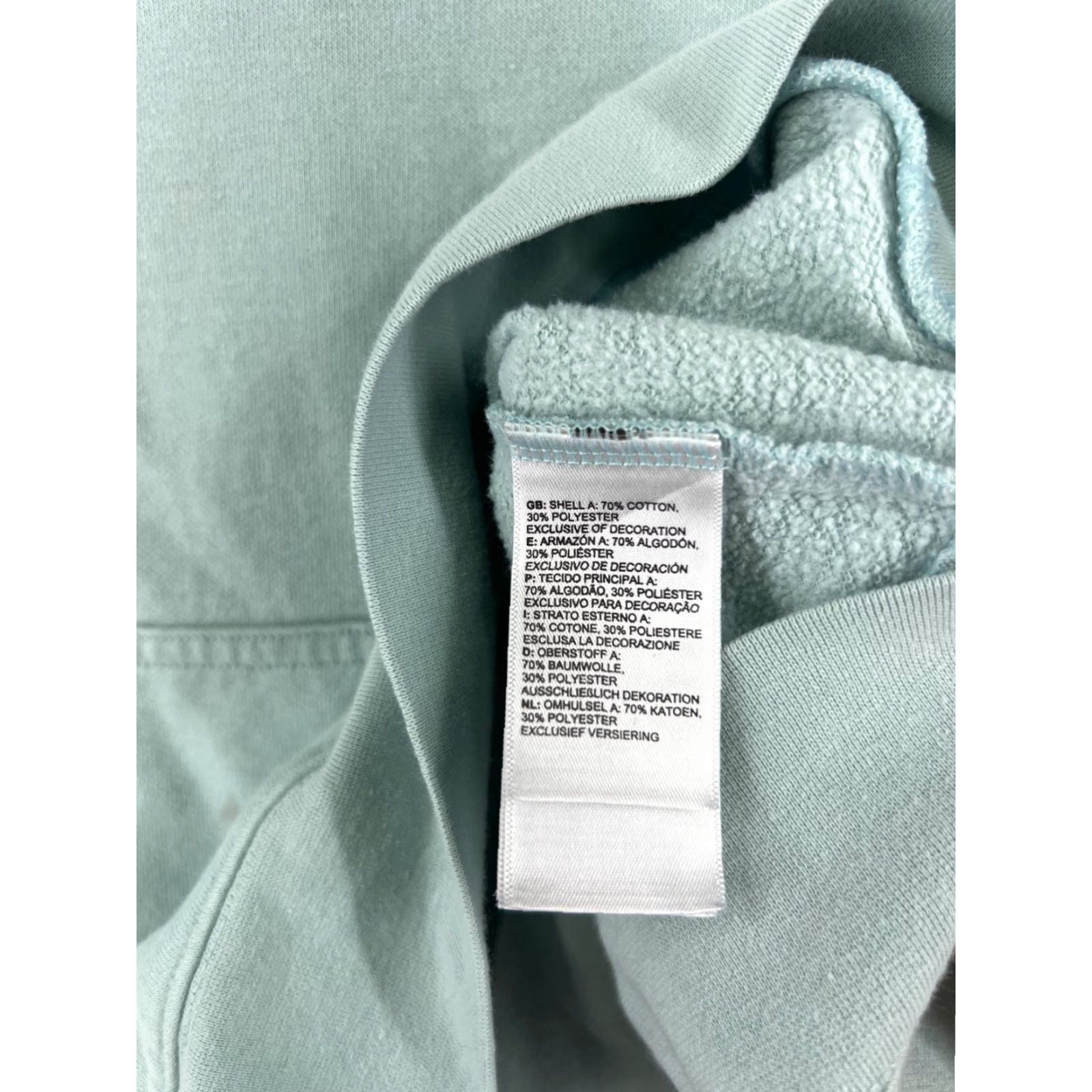 The North Face The North Face Pullover Hoodie Womens XL Teal Cotton Kangaroo Pocket Activewear Size XL / US 12-14 / IT 48-50 - 4 Thumbnail