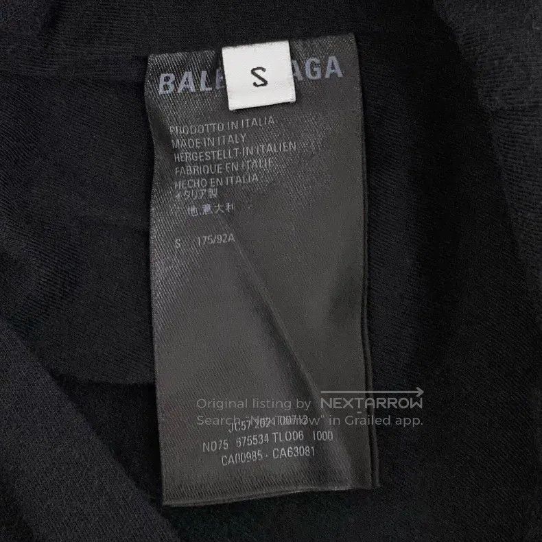 Balenciaga Balenciaga Black Logo Letter Print Hooded Zip-Up Long Slee Size US S / EU 44-46 / 1 - 7 Thumbnail