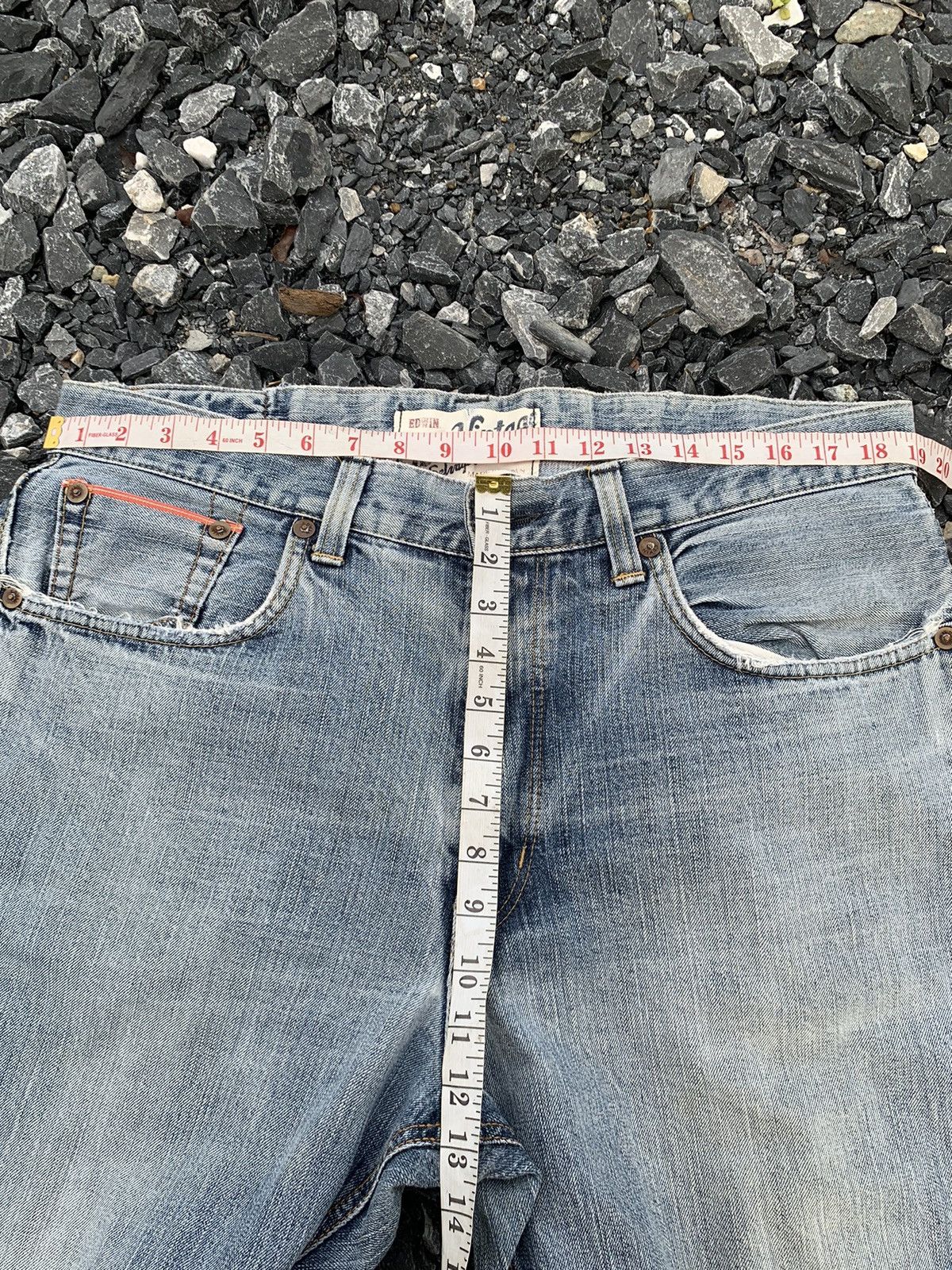 Other VINTAGE EDWIN 505V SELVEDGE FADED JAPANESE DISTRESSED DENIM Size US 38 / EU 54 - 21 Thumbnail