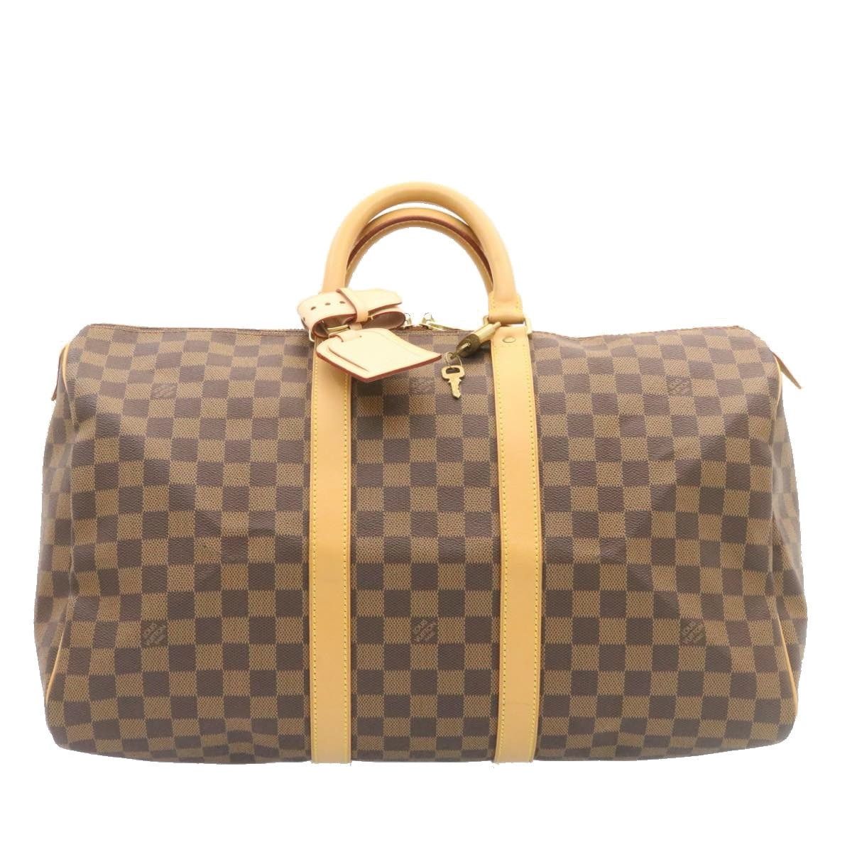 Louis Vuitton LOUIS VUITTON Damier Ebene Keepall 45 Boston Bag Size ONE SIZE - 13 Thumbnail