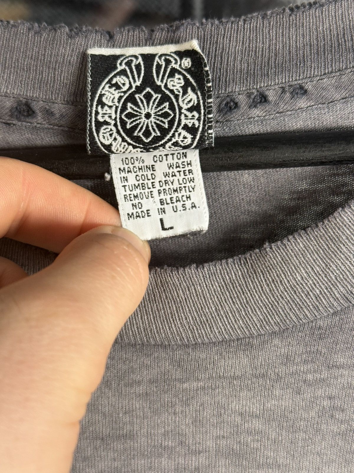 Chrome Hearts ULTIMATE VINTAGE CHROME⛓️90s THRASHED & SUNFADED LOGO POCKET Size US L / EU 52-54 / 3 - 13 Thumbnail