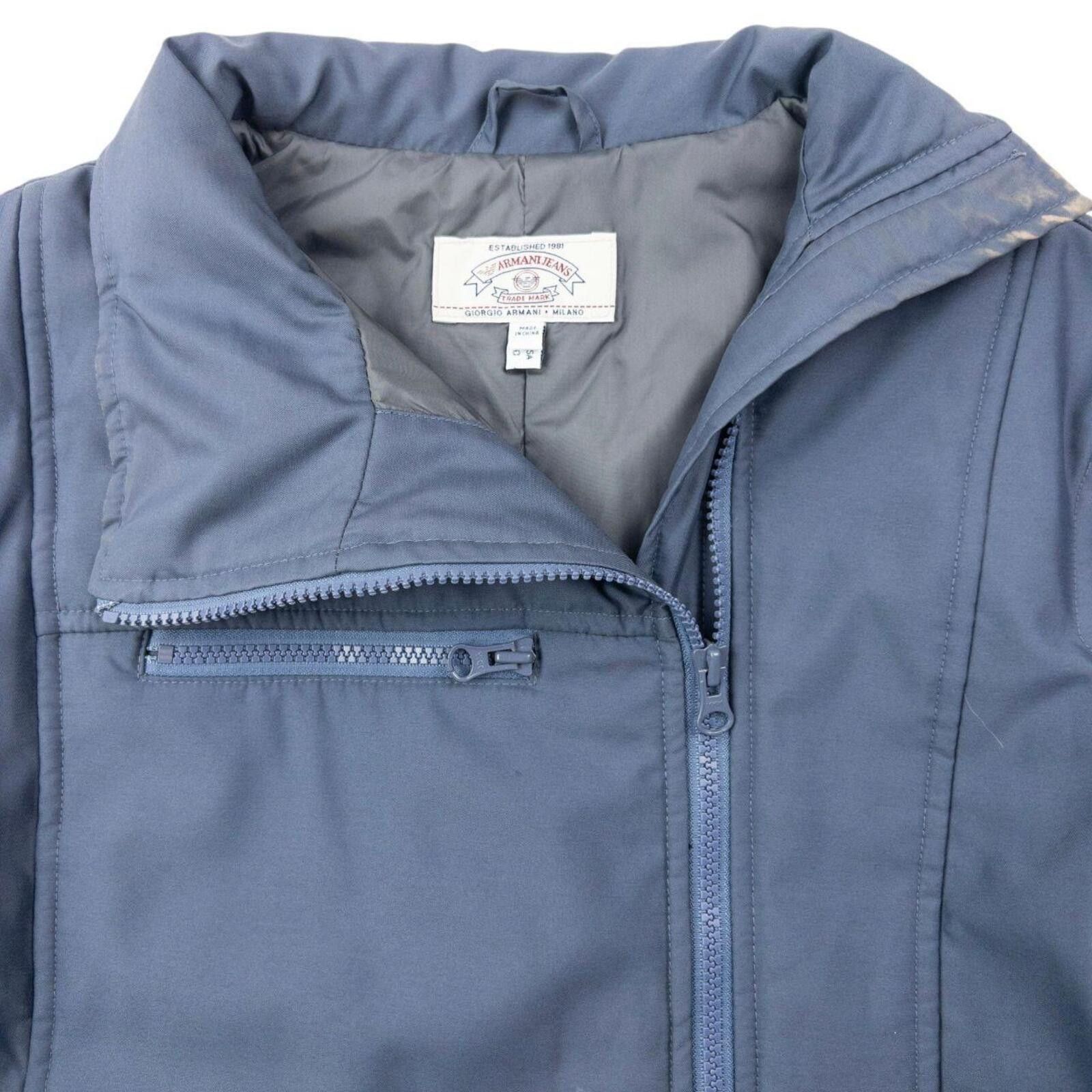 Armani Vintage 90s Armani Jeans Asymmetric Zip Up Jacket Womens M Size US M / EU 48-50 / 2 - 3 Thumbnail