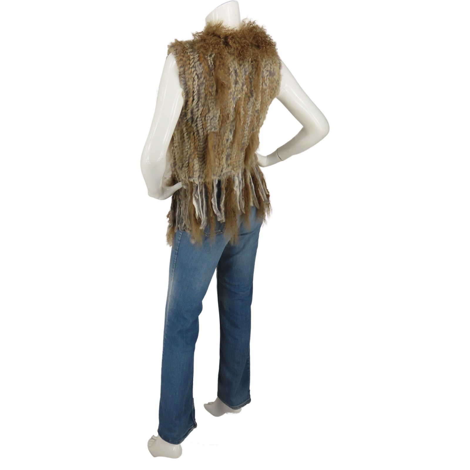 Other Subtle Luxury Knitted Rabbit & Mongolian Sheep Fur Vest Size XS / US 0-2 / IT 36-38 - 3 Thumbnail