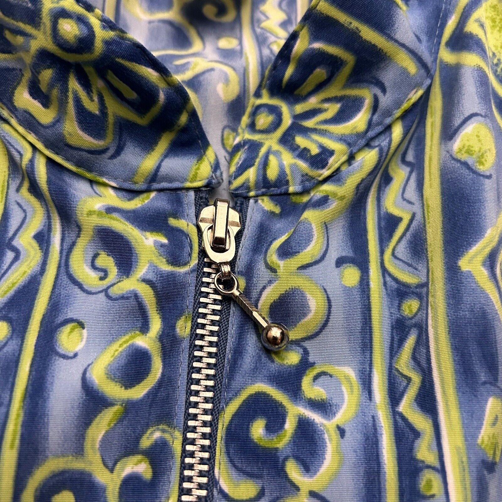 Vintage Vintage 80s Jacket Abstract Geometric Full Zip Womens Large Size L / US 10 / IT 46 - 3 Thumbnail