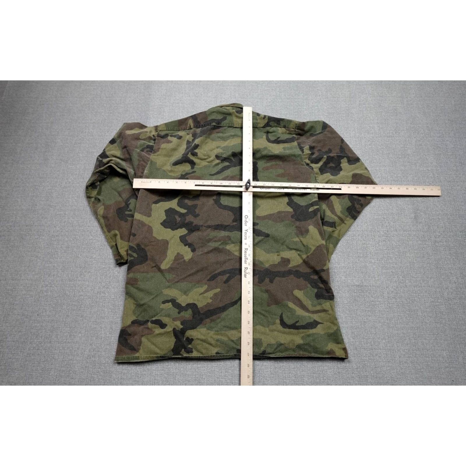 Vintage VINTAGE Camo Shirt Mens Large Brown Woodland Hunting Gung Ho Burk Military Canvas Cotton Button-Up Long Sleeve USA Model: Sportsman Size US L / EU 52-54 / 3 - 5 Thumbnail