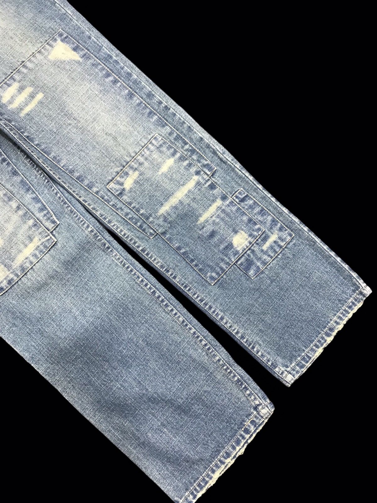 Japanese Brand 💥DENIM ART💥NYLAUS Japan Patchwork Crash Denim F153 Size US 34 / EU 50 - 10 Thumbnail