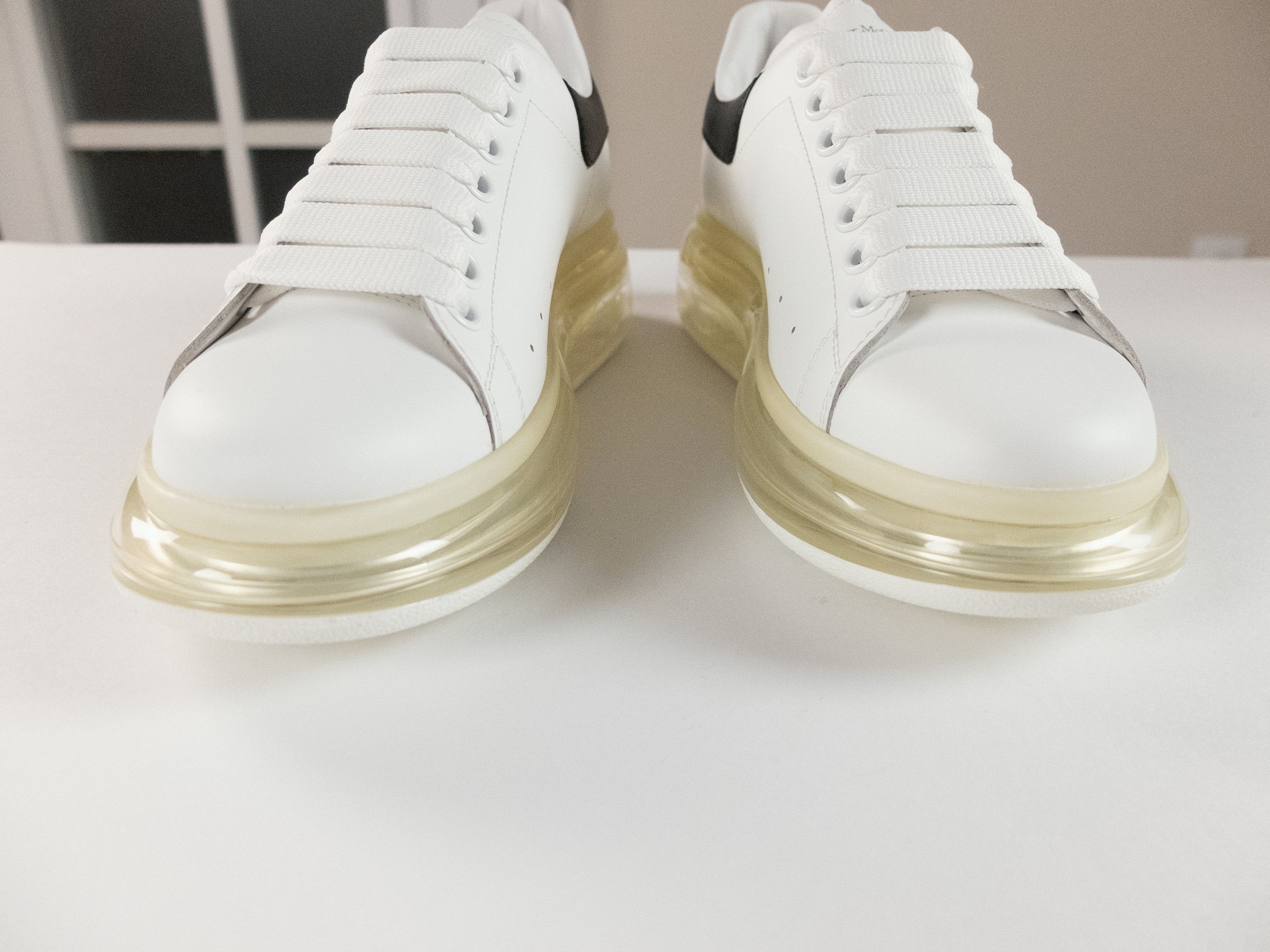Alexander McQueen ALEXANDER MCQUEEN white clear sole oversize sneakers q Size US 8.5 / IT 38.5 - 5 Thumbnail