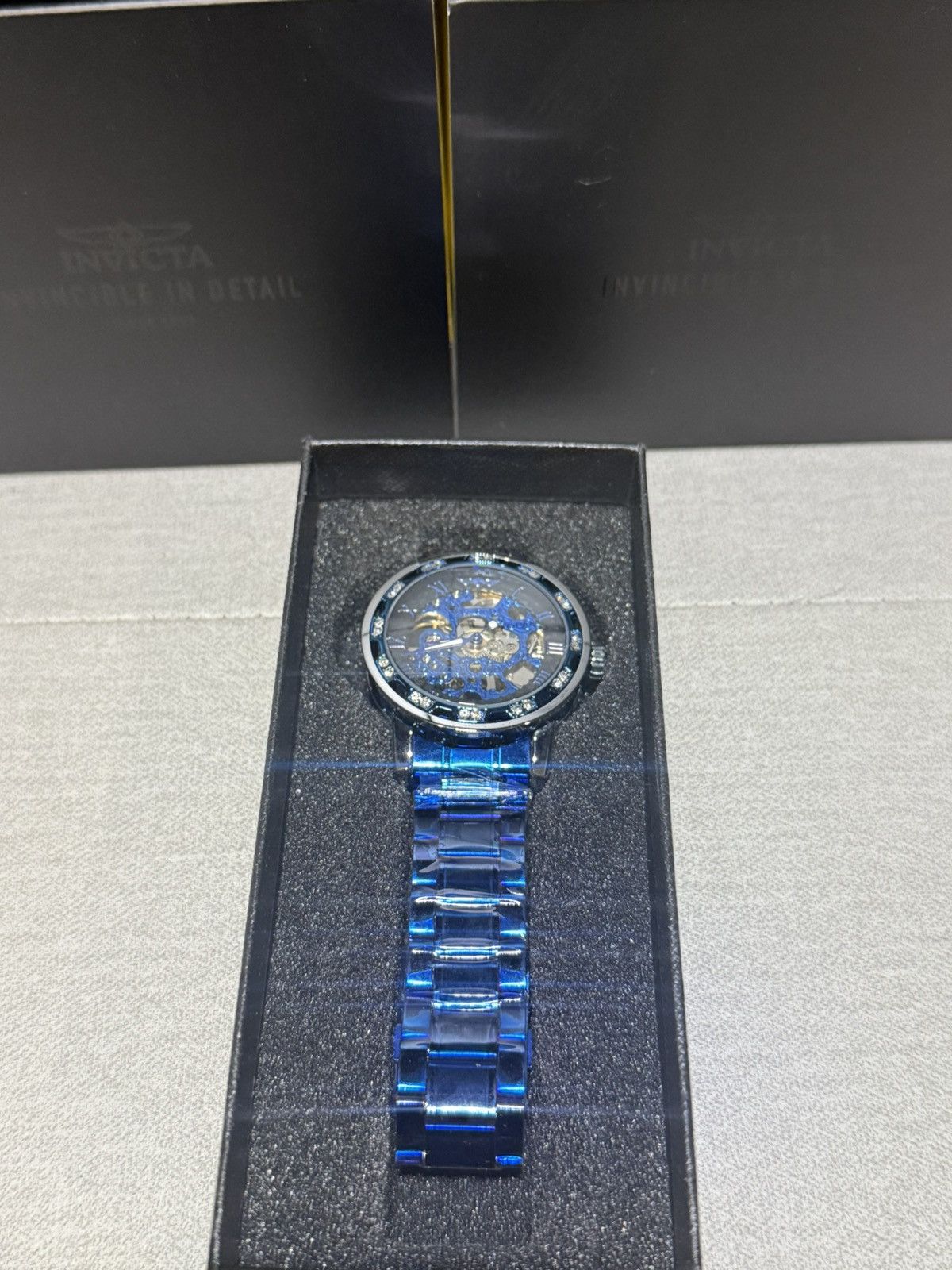 Other T-Winner Blue Steel Skeleton Dial Men’s Watch (40mm) Size ONE SIZE - 6 Thumbnail