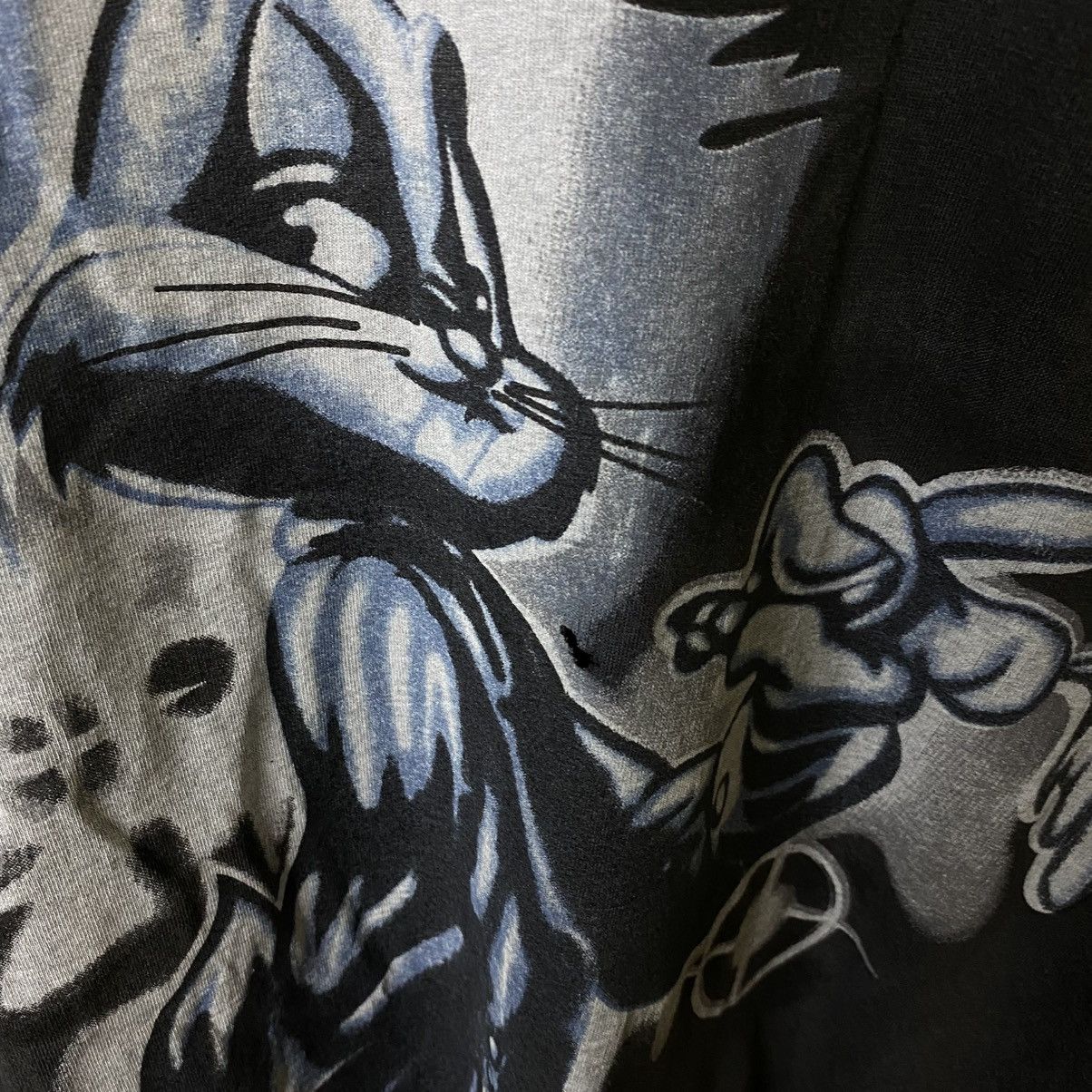 Warner Bros Vintage 1990s Bugs Bunny Looney Tunes Overprint LS T Shirt Size US XXL / EU 58 / 5 - 3 Thumbnail