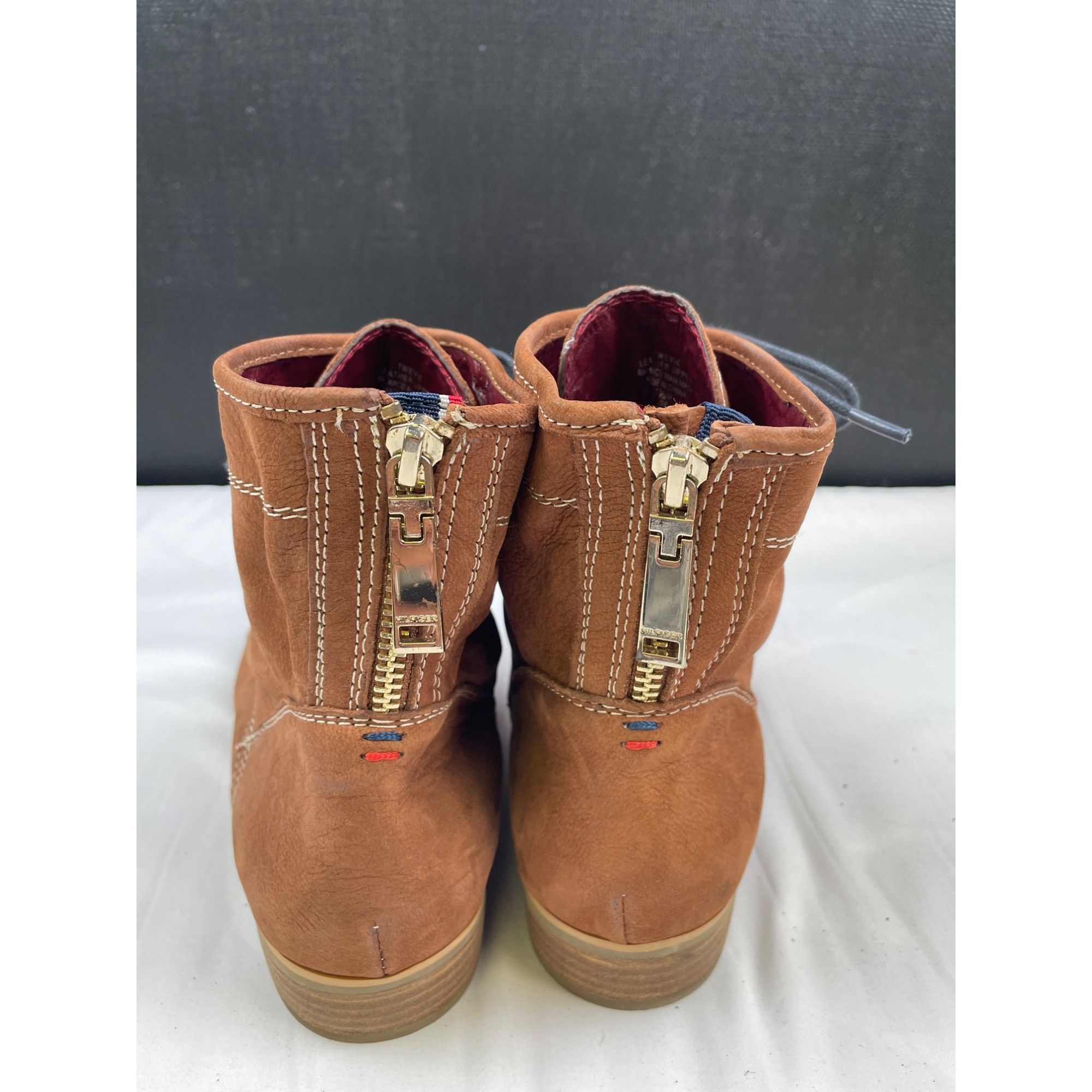 Tommy Hilfiger Tommy Hilfiger Women's Brown Suede Ankle Boots Shoes Size 7. Size US 7.5 / IT 37.5 - 4 Thumbnail