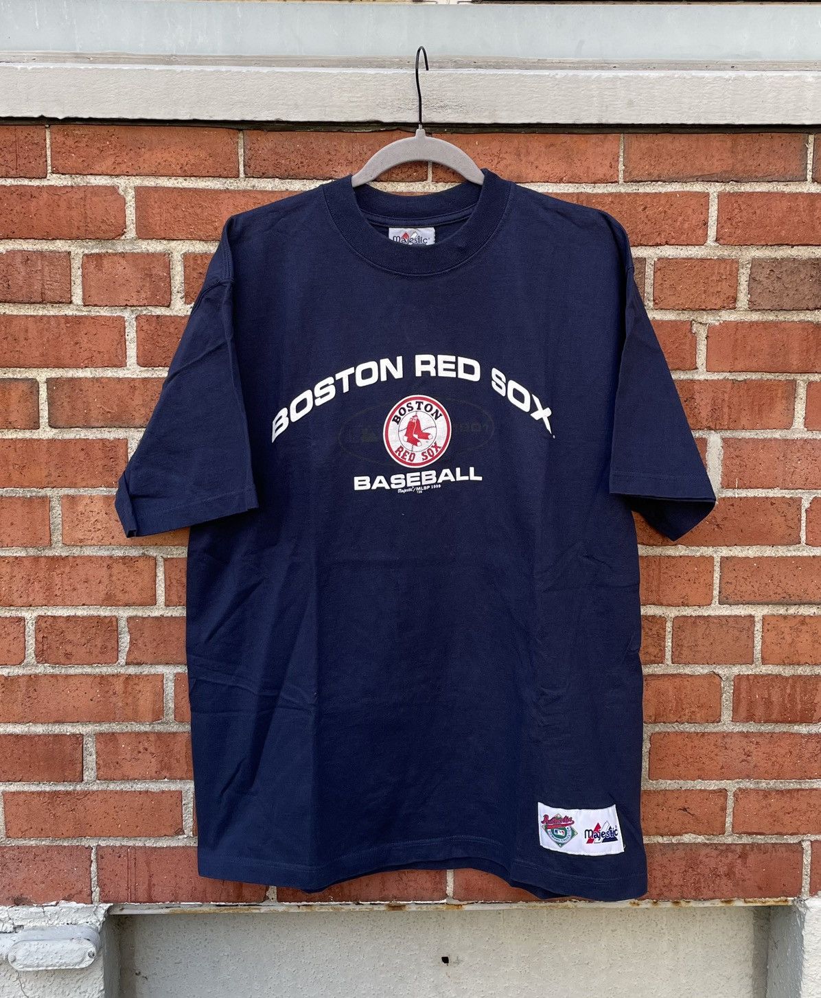 Majestic Vintage 1999 Majestic MLB Boston Red Sox’s Spellout T Shirt Size US L / EU 52-54 / 3 - 1 Thumbnail