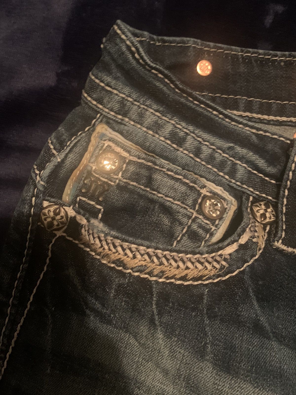 Vintage MissMe Jeans Streetwear Vintage Scene Fashion 2000s 00 women Size 28" / US 6 / IT 42 - 2 Thumbnail