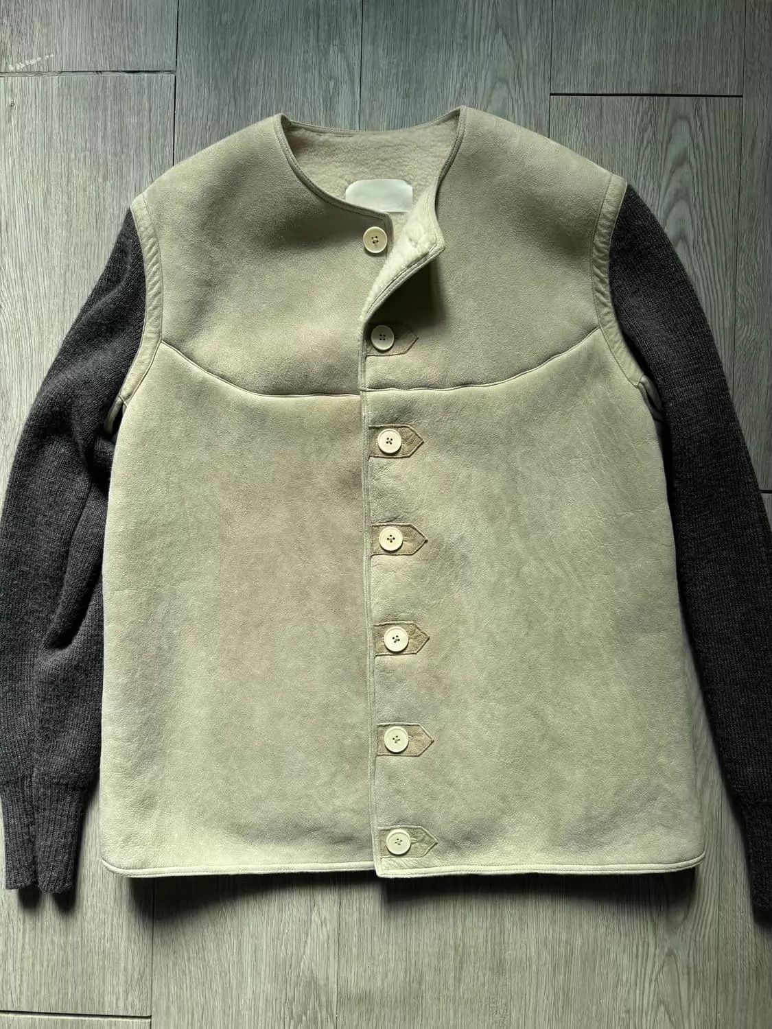 Maison Margiela Maison Margiela Wool-Shearling Knit Leather Unisex Coat Size US S / EU 44-46 / 1 - 3 Thumbnail
