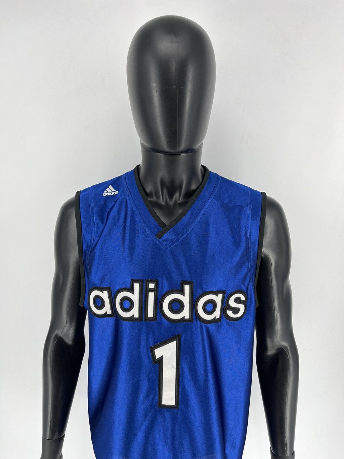Adidas Adidas Vintage 90s Jersey Number One Basketball Rare Item Size US L / EU 52-54 / 3 - 5 Thumbnail