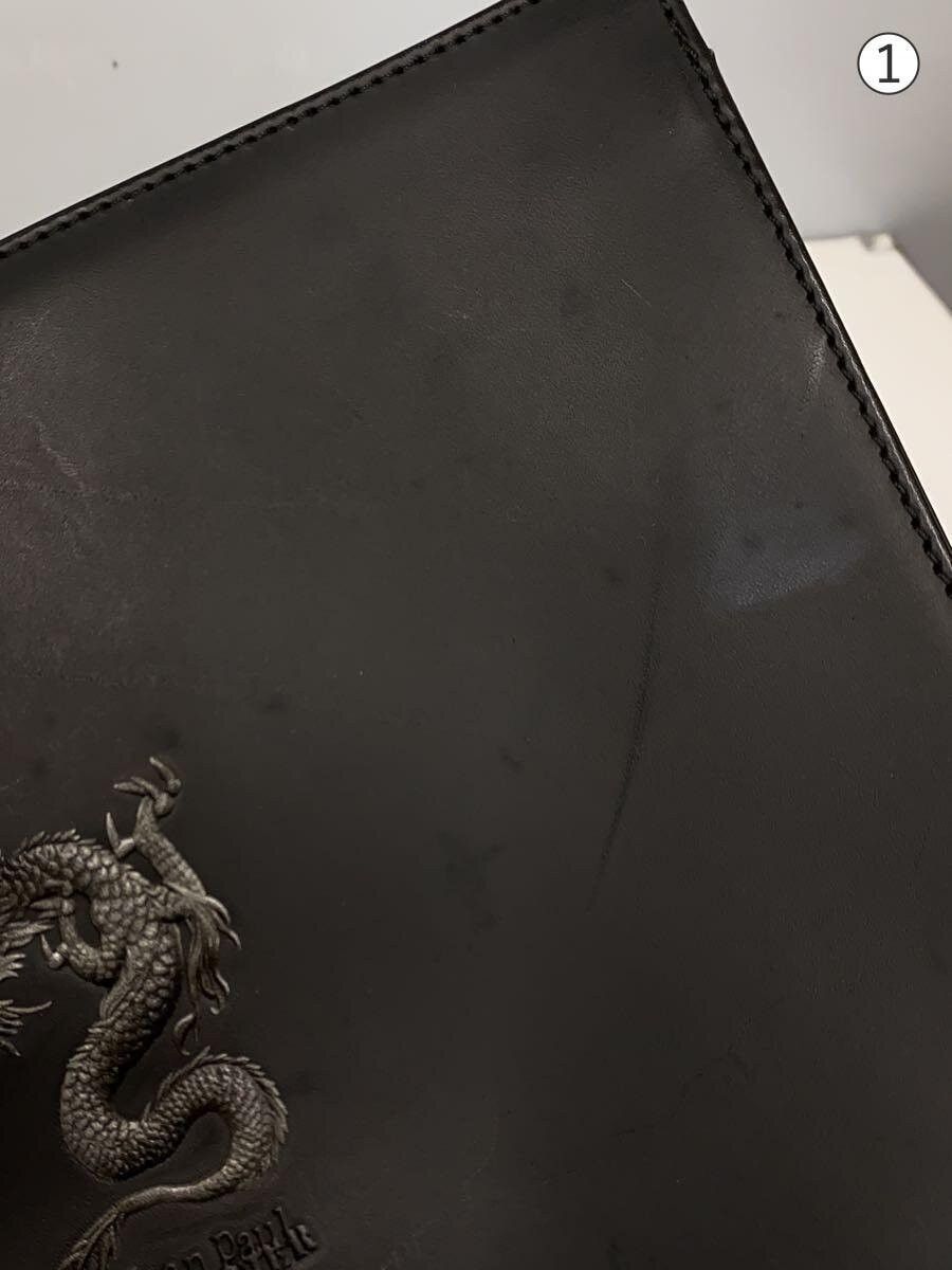 Jean Paul Gaultier Archive 1990s Dragon Motif Leather Clutch Bag Size ONE SIZE - 7 Thumbnail
