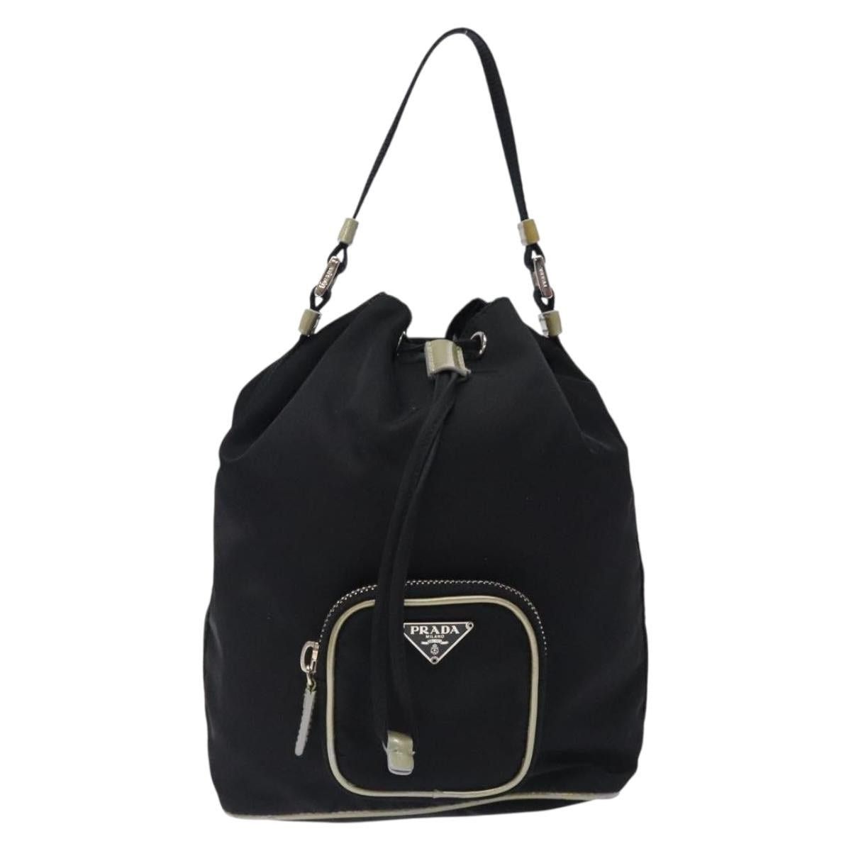 Prada PRADA Hand Bag Nylon Black Silver Size ONE SIZE - 2 Thumbnail