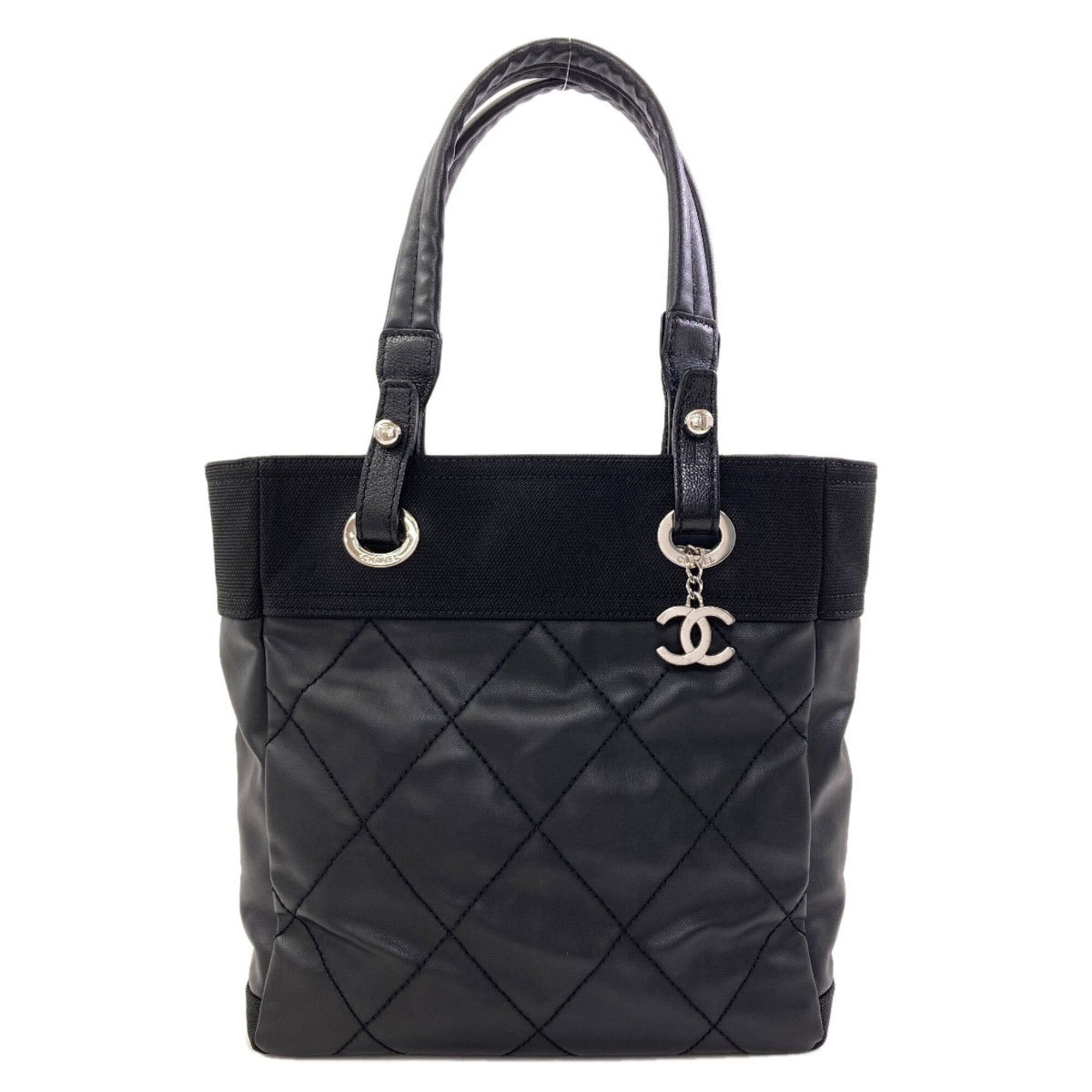 Chanel Chanel Paris Biarritz Tote PM, Silver Hardware, Bag, Coated Canvas, Women's CHANEL Size ONE SIZE - 1 Thumbnail
