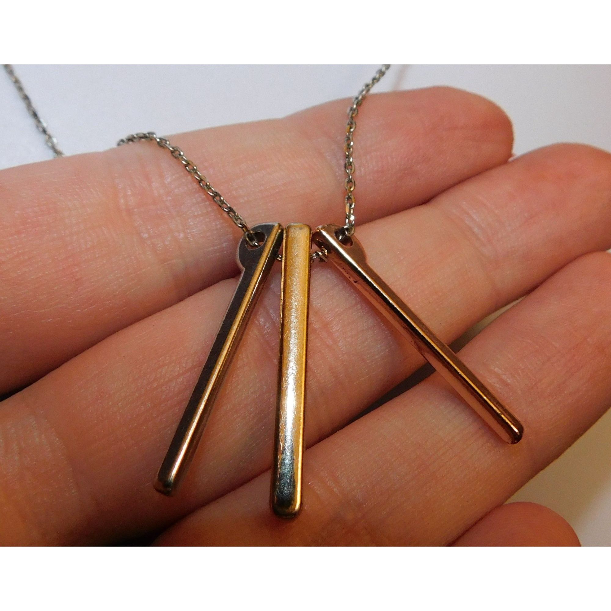 Other Triple Hue Bar Necklace Size ONE SIZE - 1 Thumbnail