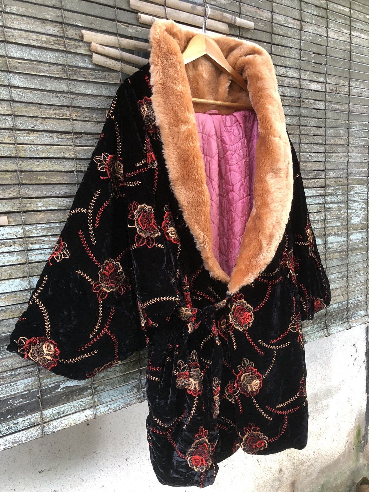 Japanese Brand × Vintage 💥MEGA RARE💥 Vintage Japanese Kimono Contra Stitch Mink Fur Size XL / US 12-14 / IT 48-50 - 3 Thumbnail