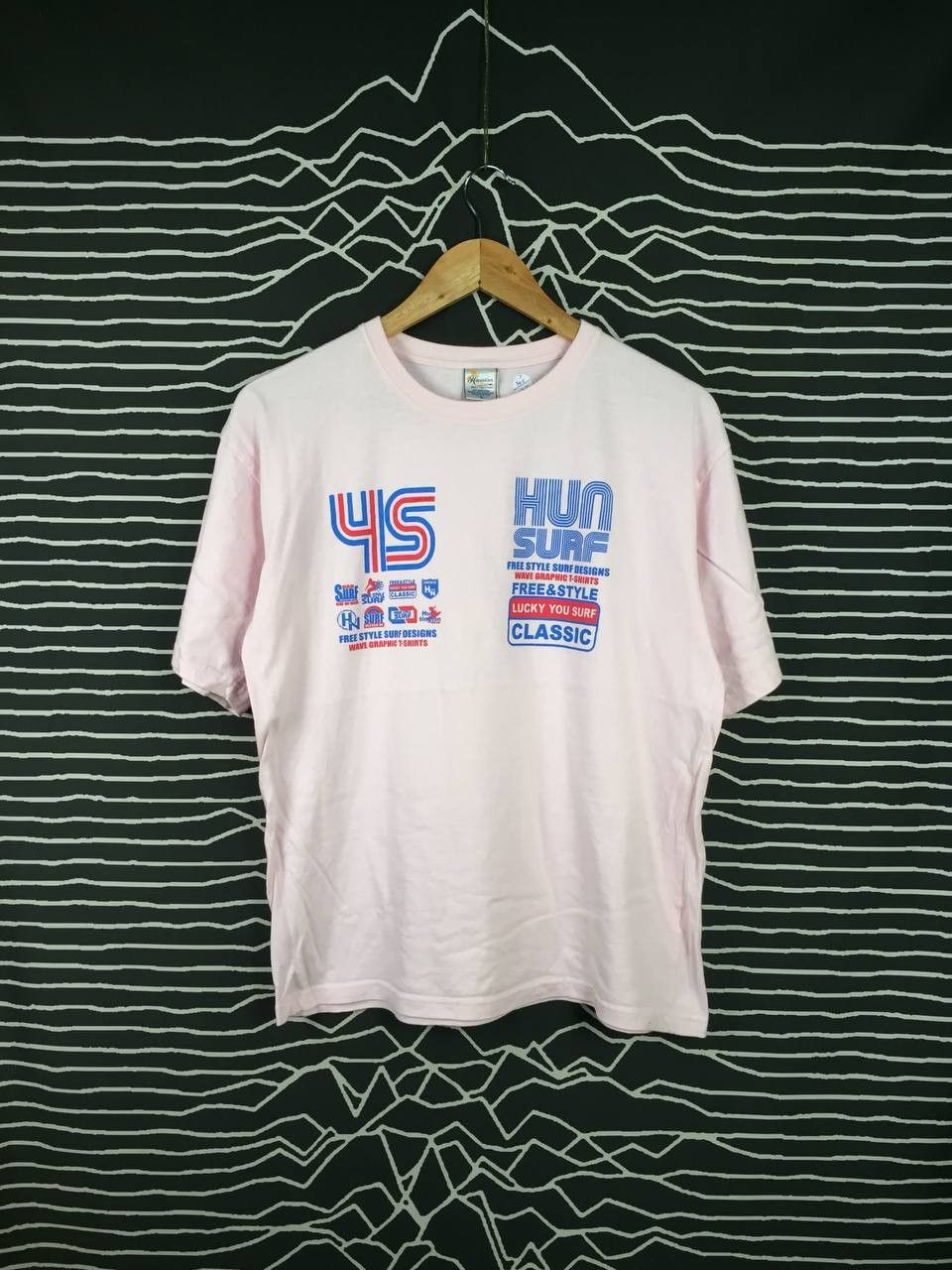 Vintage Han Surf Ride On Wave Free Style Surf Designs Tee Size US M / EU 48-50 / 2 - 1 Thumbnail