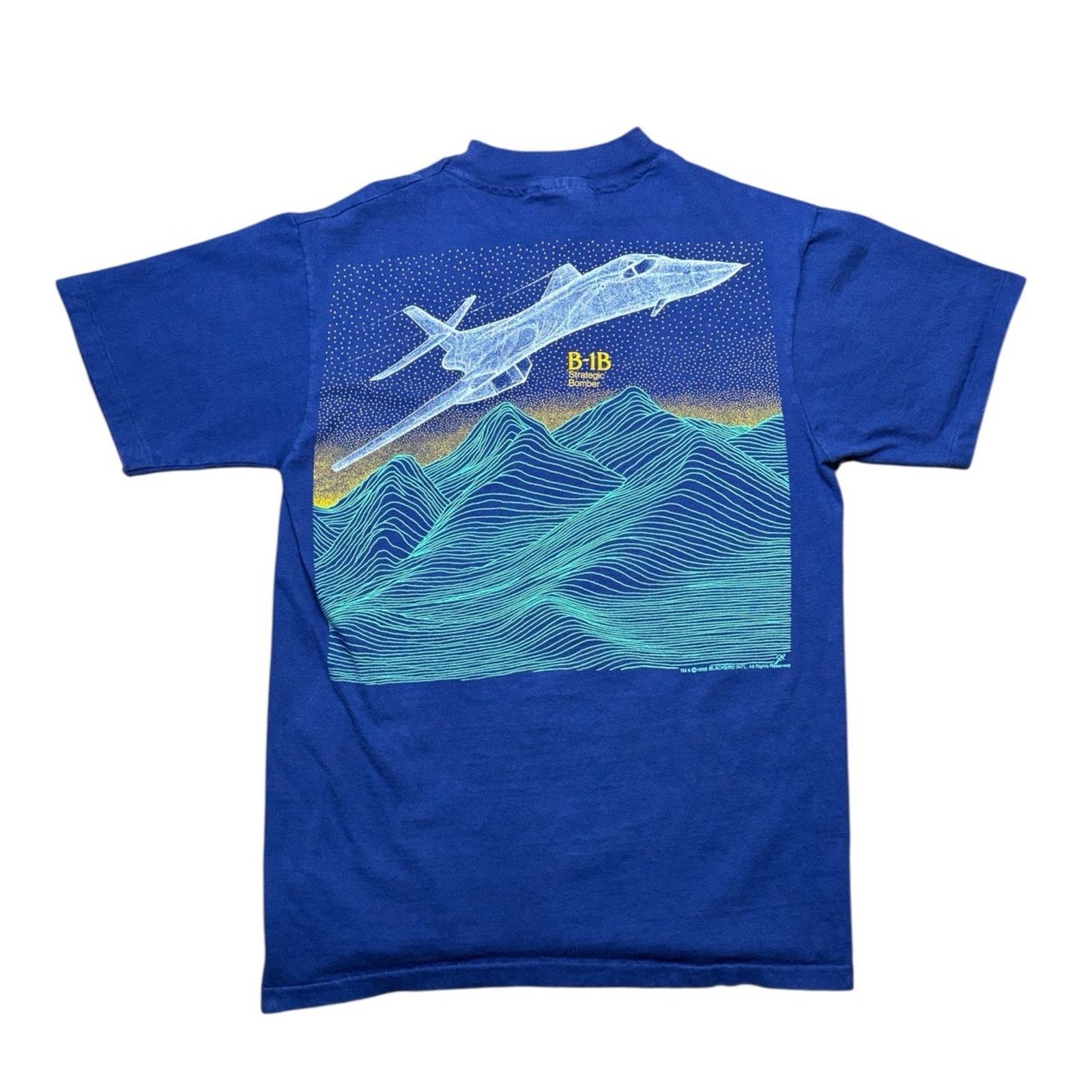 Hanes Vintage Blackbird Shirt Medium 1985 B-1B Strategic Bomber Size US M / EU 48-50 / 2 - 2 Thumbnail