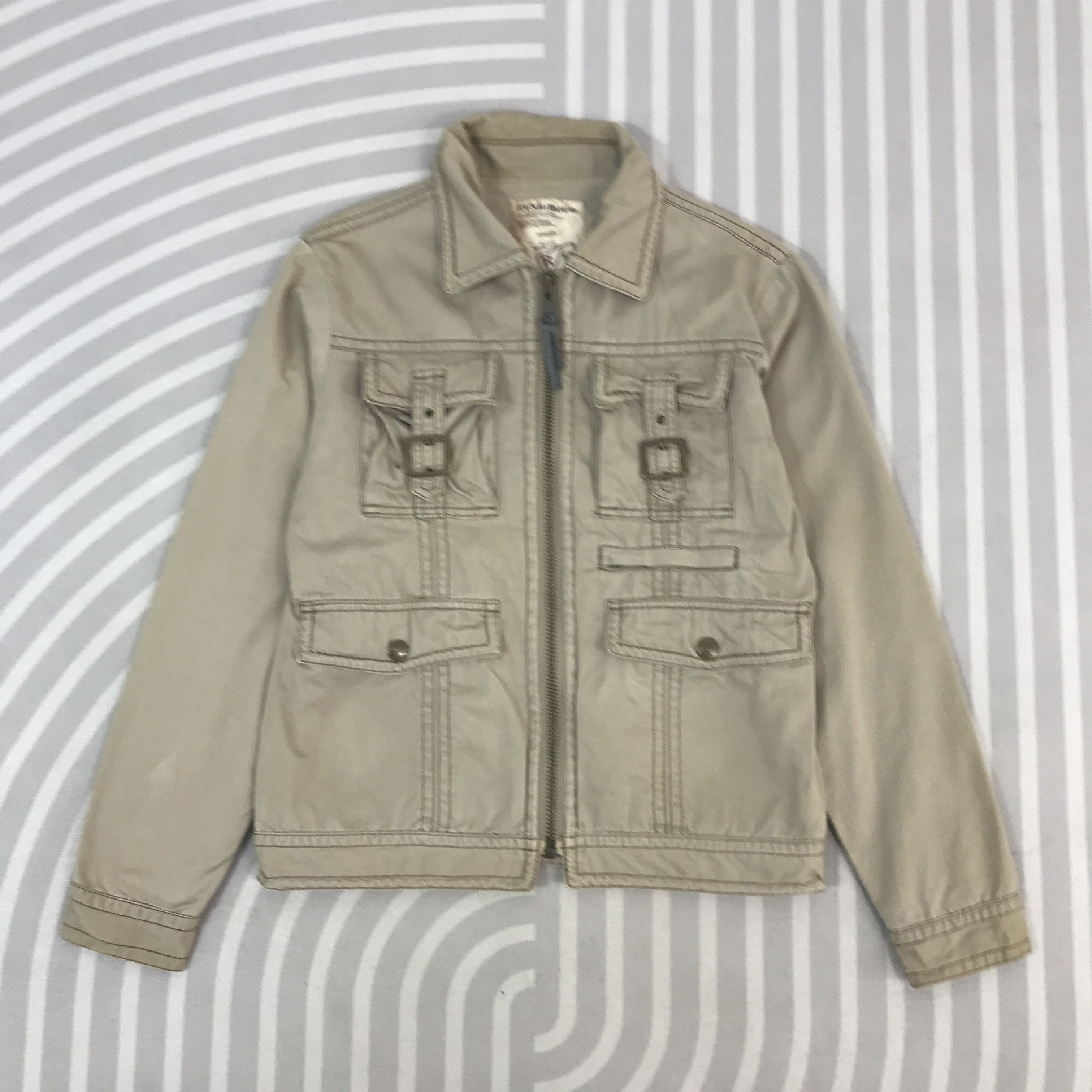 Japanese Brand Vintage Rush/Hour Khaki Tactical pocket Jacket Size US M / EU 48-50 / 2 - 1 Thumbnail