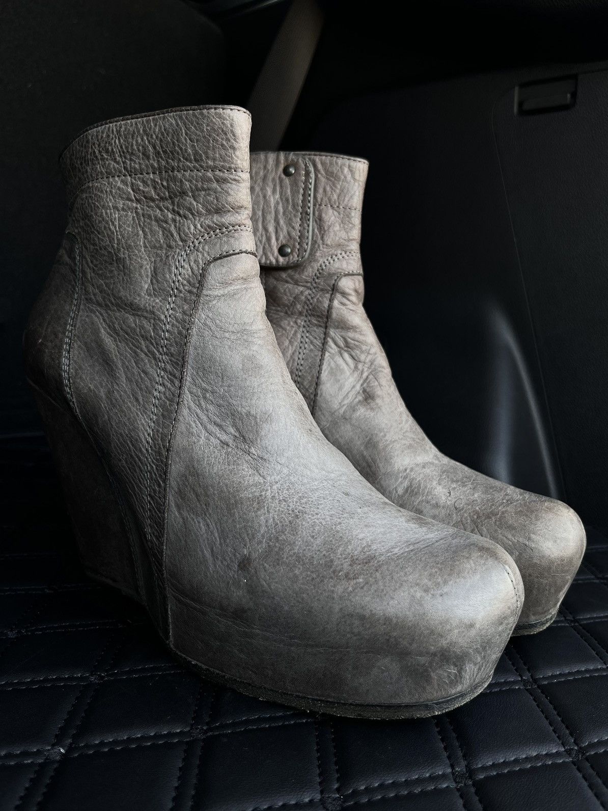 Rick Owens Rick Owens Wedge Ankle Boots Size US 8 / IT 38 - 1 Thumbnail