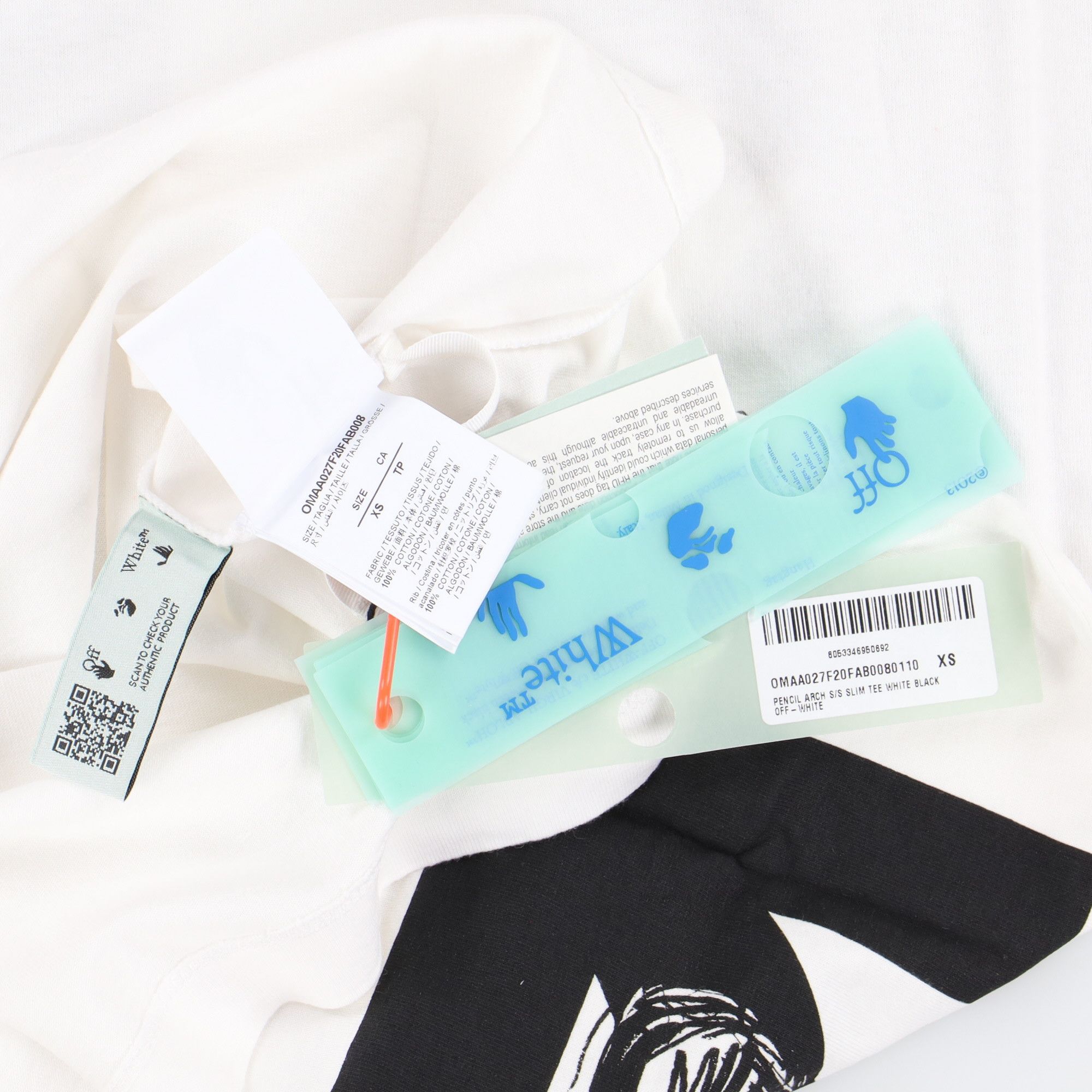 Off-White White Pencil Arch Arrows T-Shirt Size US XS / EU 42 / 0 - 7 Thumbnail