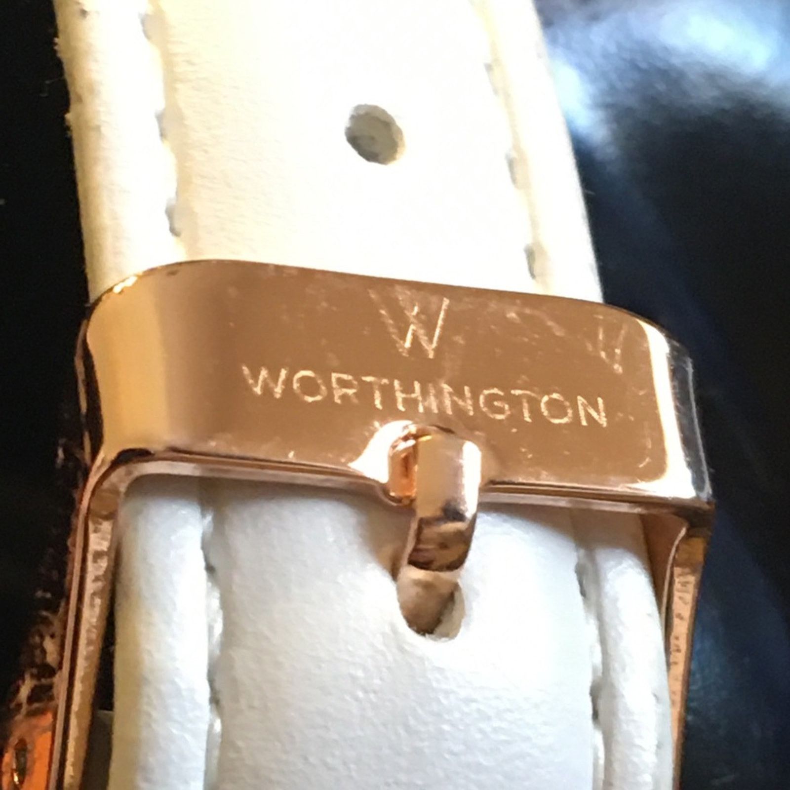 Worthington Ladies Worthington white leather band watch Size ONE SIZE - 11 Thumbnail