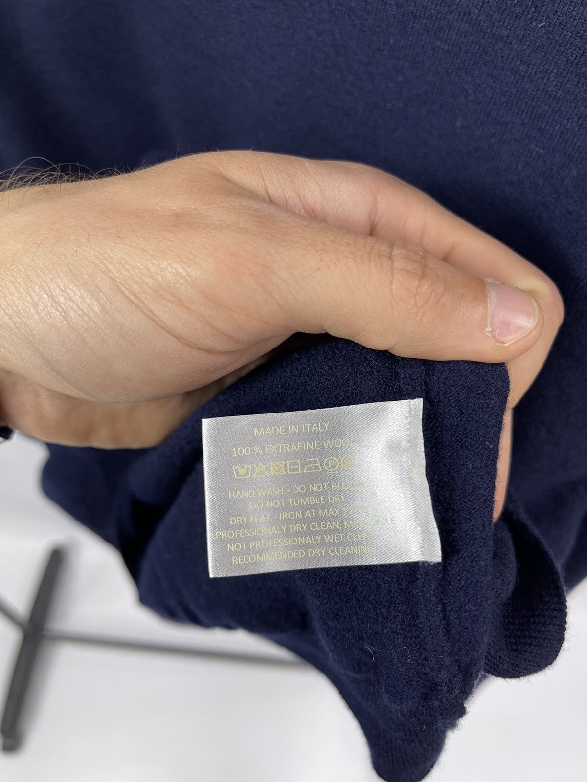 Rolex Rolex Jumper Women’s Size XL Navy Blue 100% Extra fine Wool Size XL / US 12-14 / IT 48-50 - 5 Thumbnail